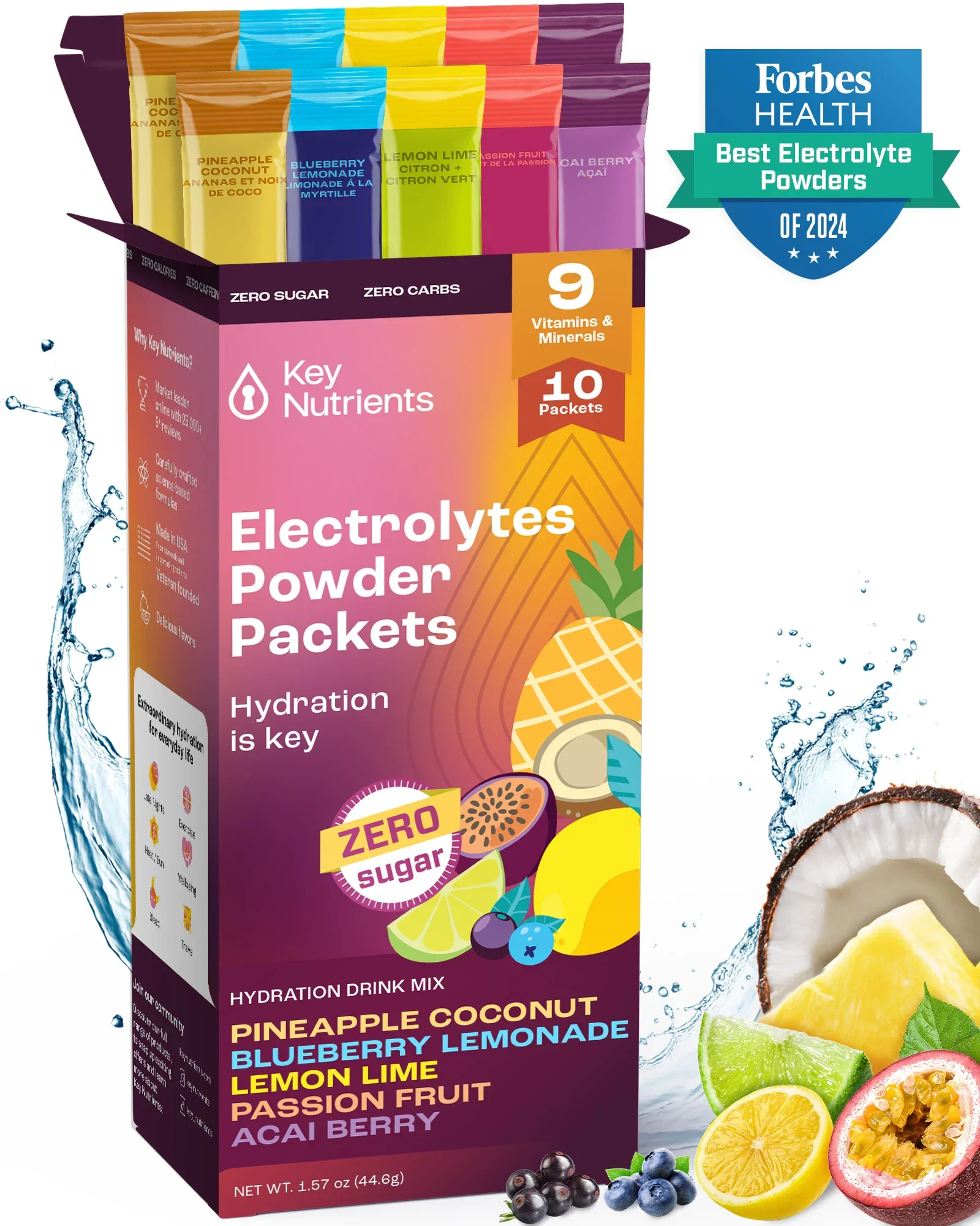 Key Nutrients - Electrolyte Recovery Plus Powder Travel Packets - Image 12