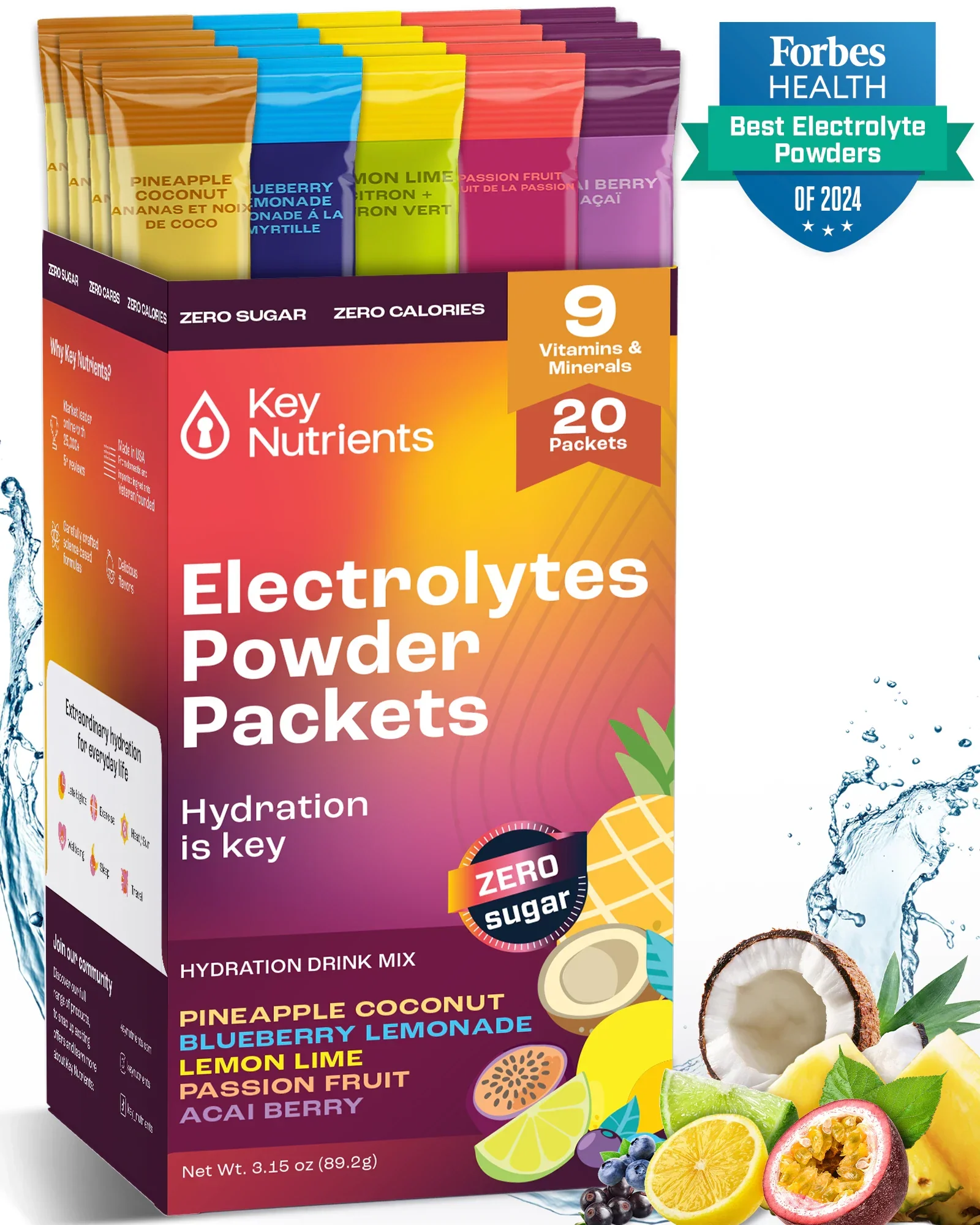 Key Nutrients - Electrolyte Recovery Plus Powder Travel Packets - Image 14
