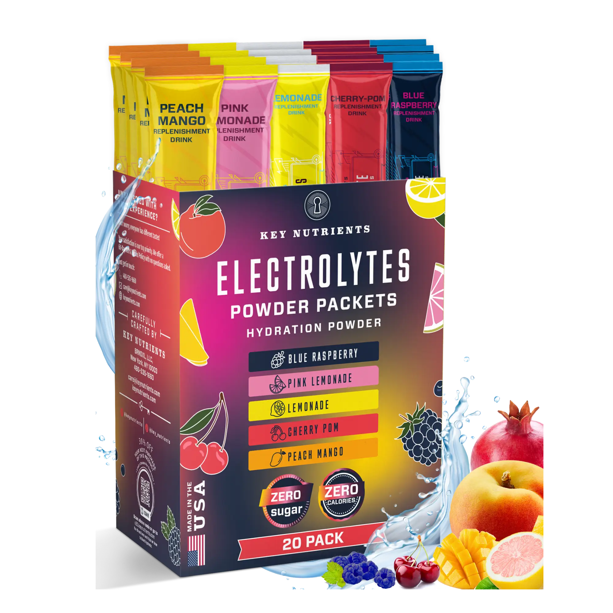 Key Nutrients - Electrolyte Recovery Plus Powder Travel Packets - Image 16