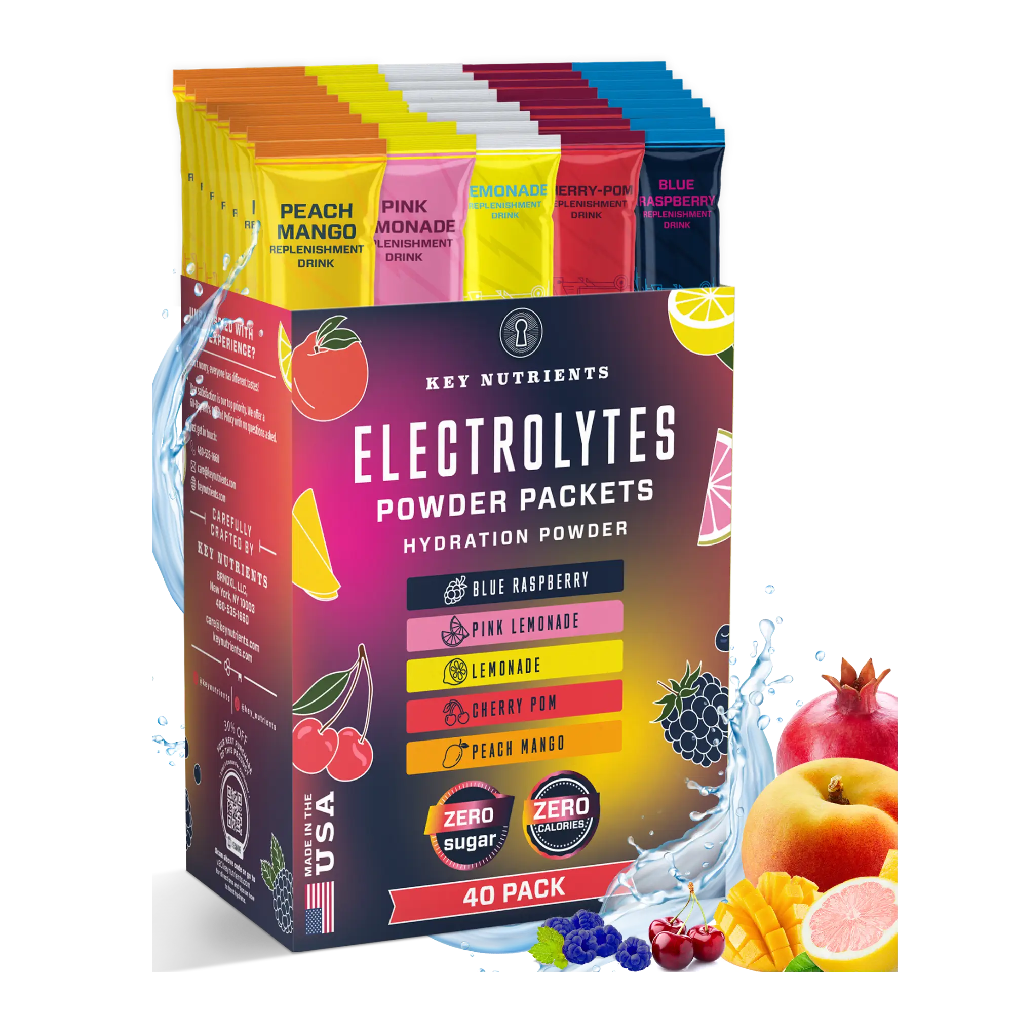 Key Nutrients - Electrolyte Recovery Plus Powder Travel Packets - Image 17