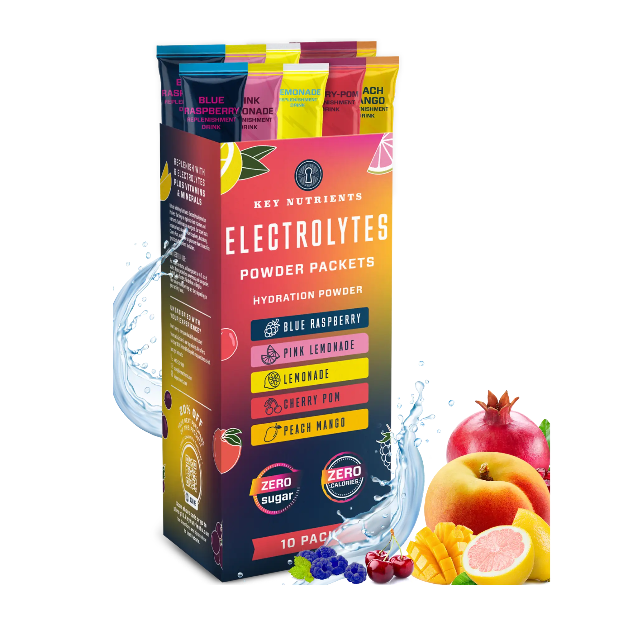 Key Nutrients - Electrolyte Recovery Plus Powder Travel Packets - Image 18