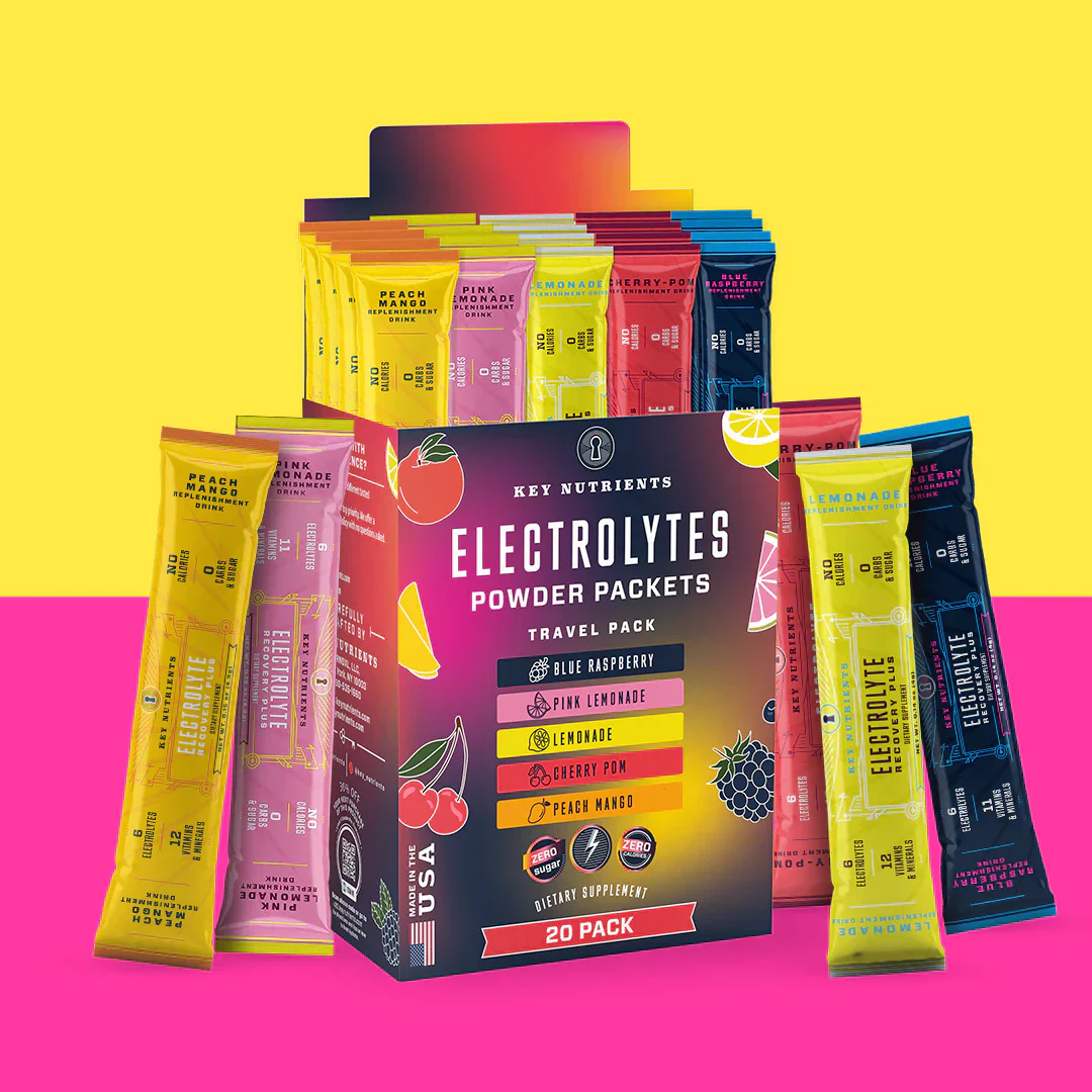 Key Nutrients - Electrolyte Recovery Plus Powder Travel Packets - Image 2