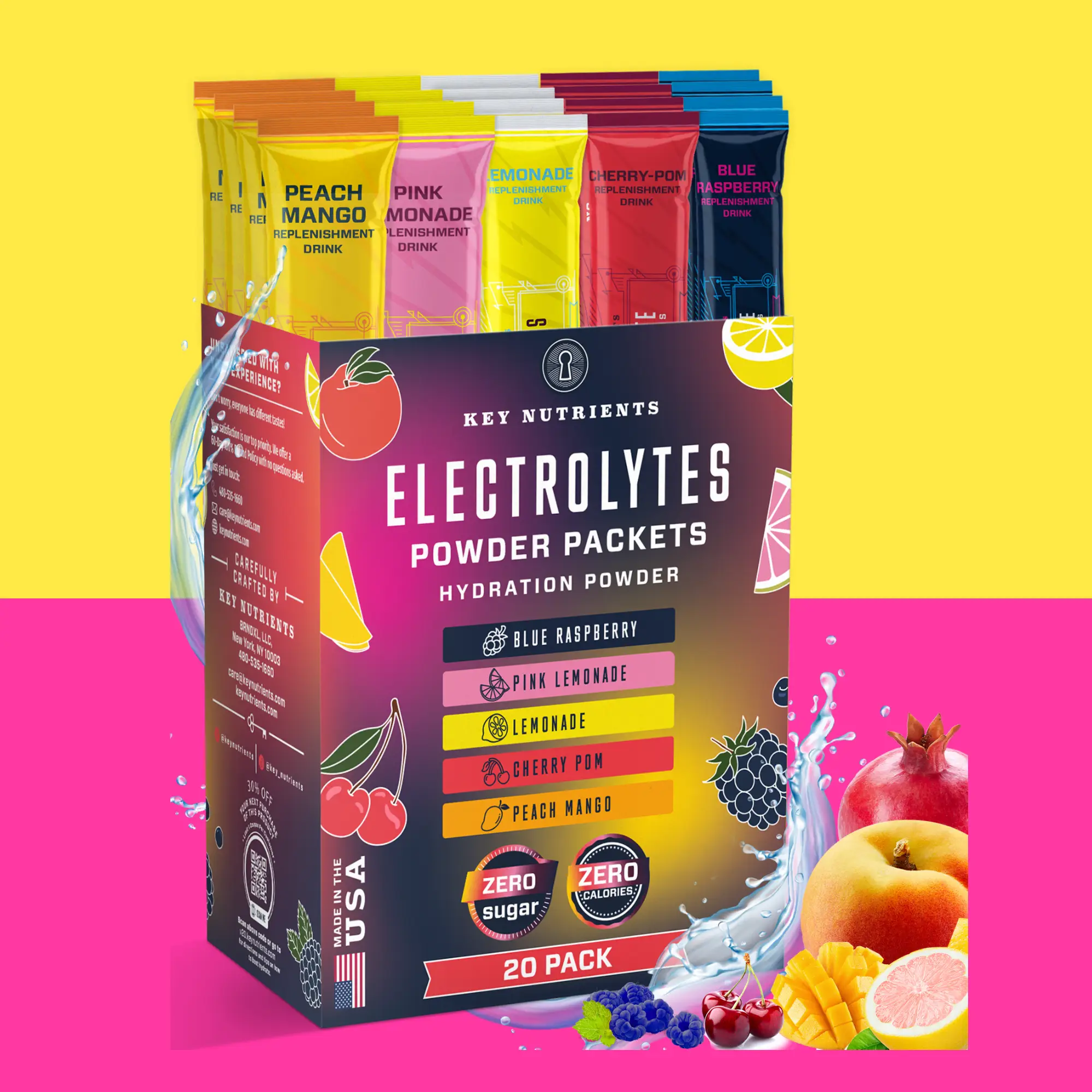 Key Nutrients - Electrolyte Recovery Plus Powder Travel Packets - Image 21