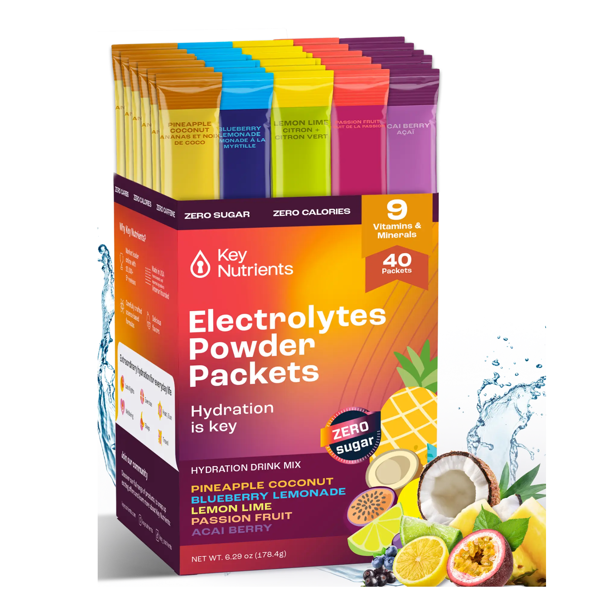 Key Nutrients - Electrolyte Recovery Plus Powder Travel Packets - Image 23