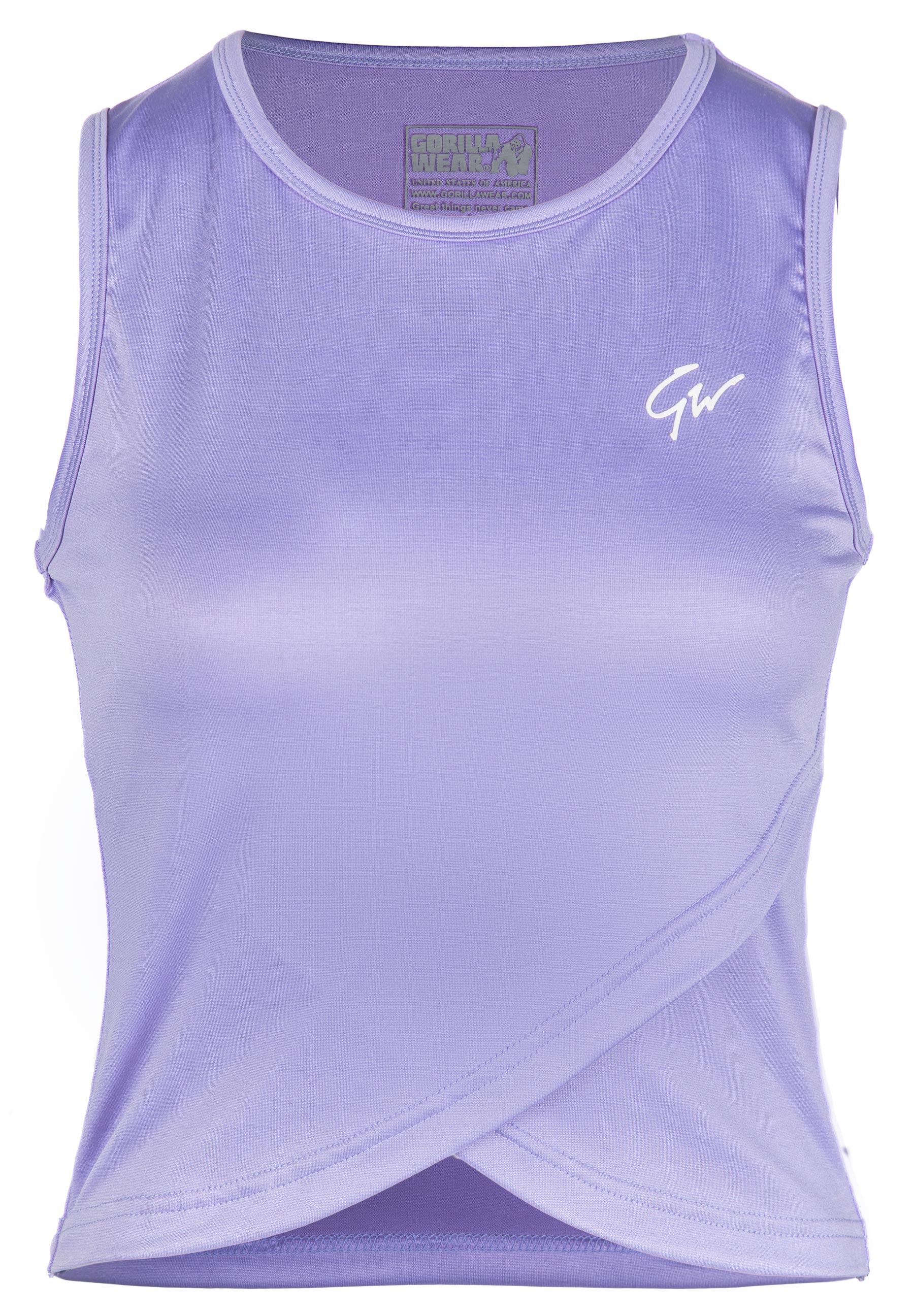 Gorilla Wear - Estelle Twisted Crop Top - Lilac - Image 7