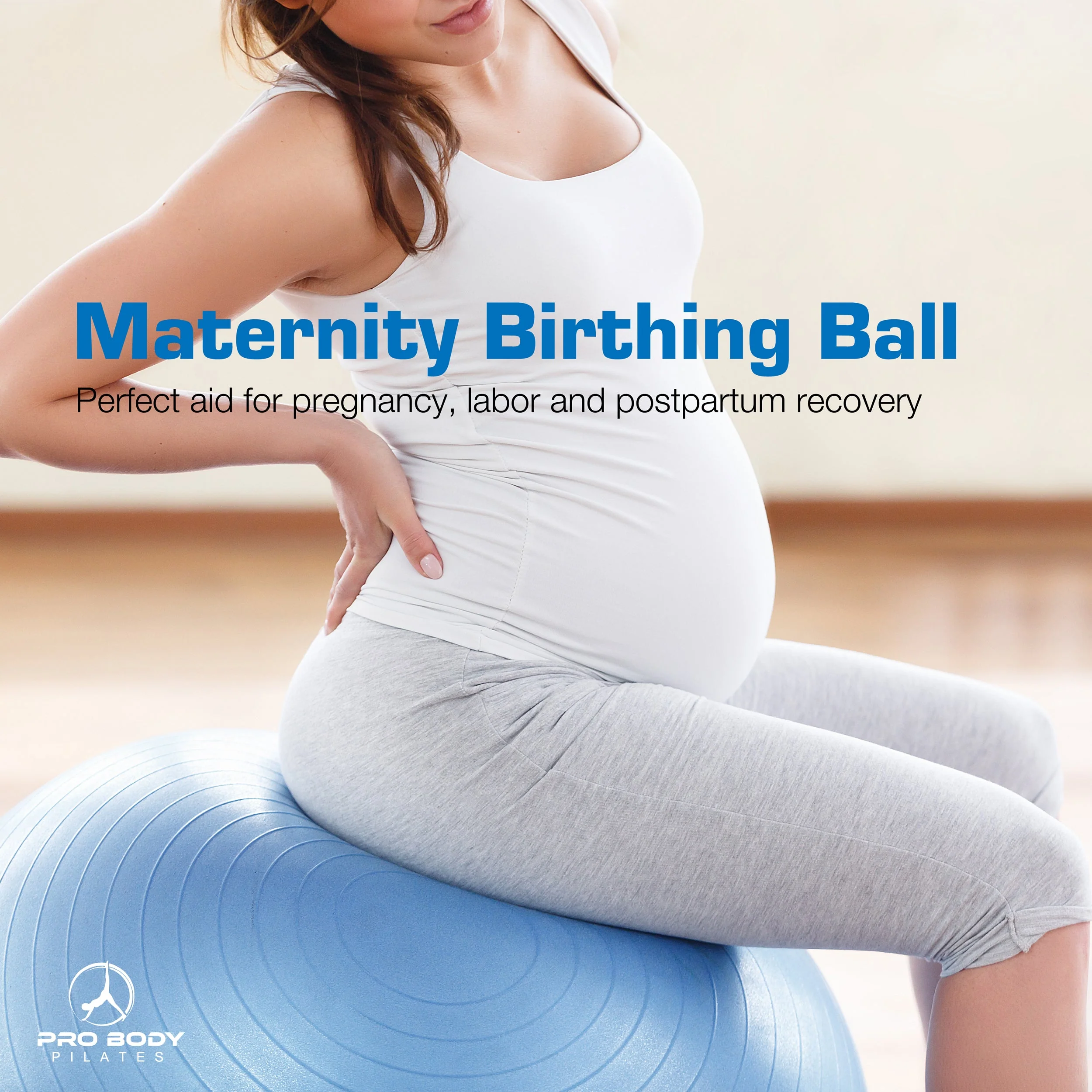 ProBody Pilates - Exercise Ball Chair with Base & Bands - Image 8