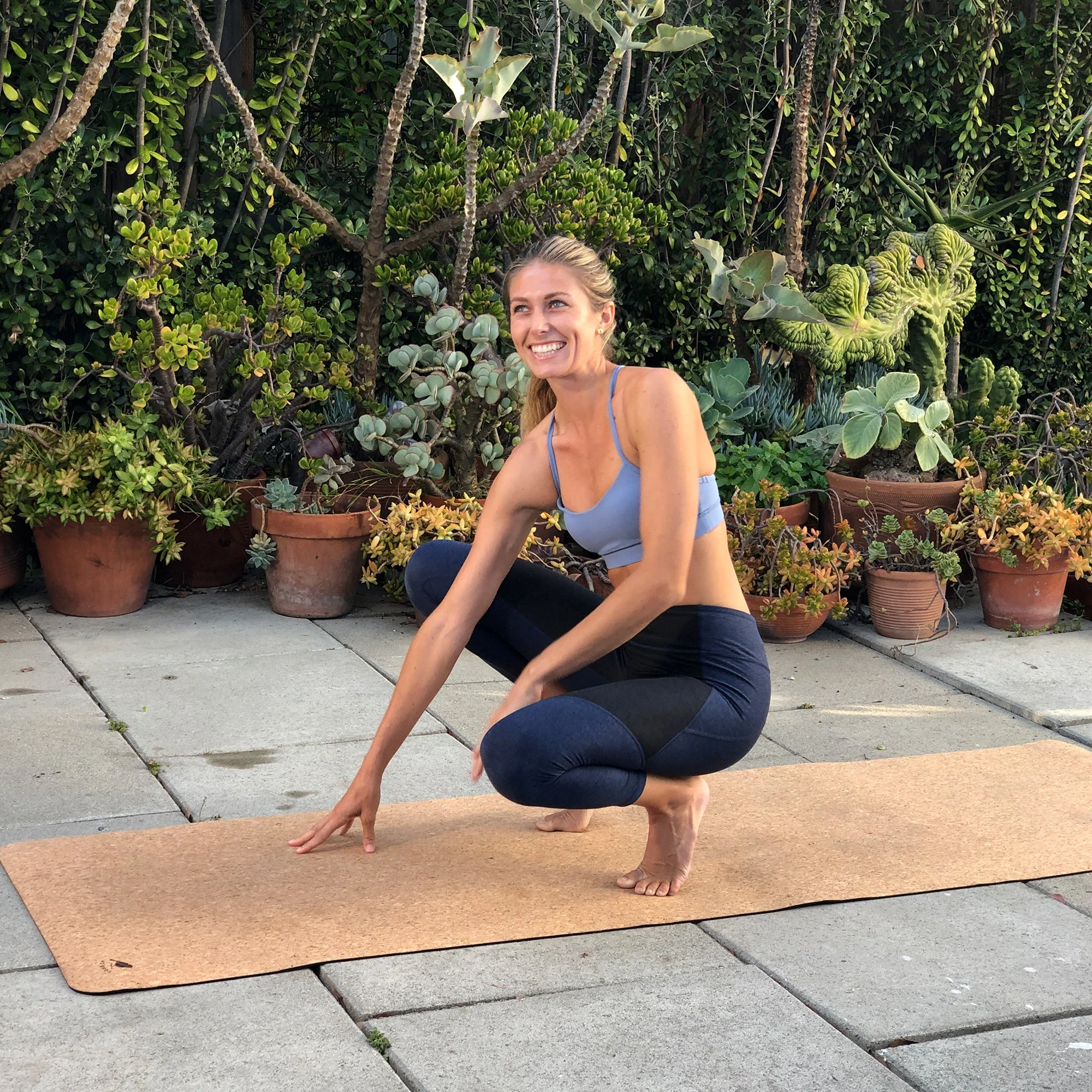 42 Birds - Extra long cork lightweight yoga mat "The Robin" - Image 3