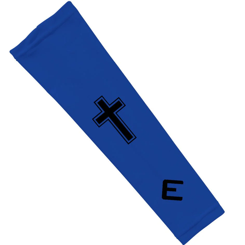 Elite Athletic Gear - Faith Cross Blue Arm Sleeve - Image 2