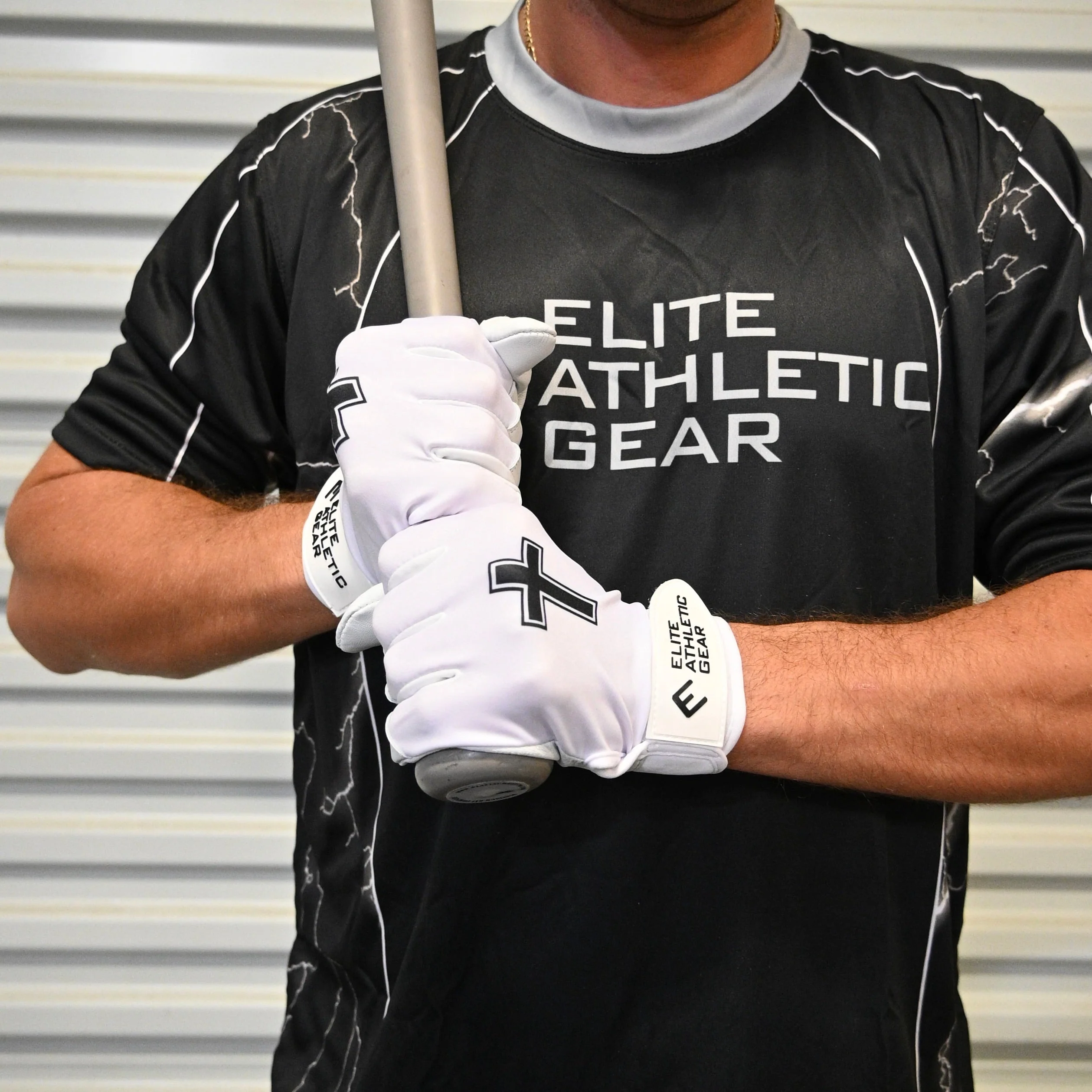 Elite Athletic Gear - Faith Cross White Batting Gloves - Image 2