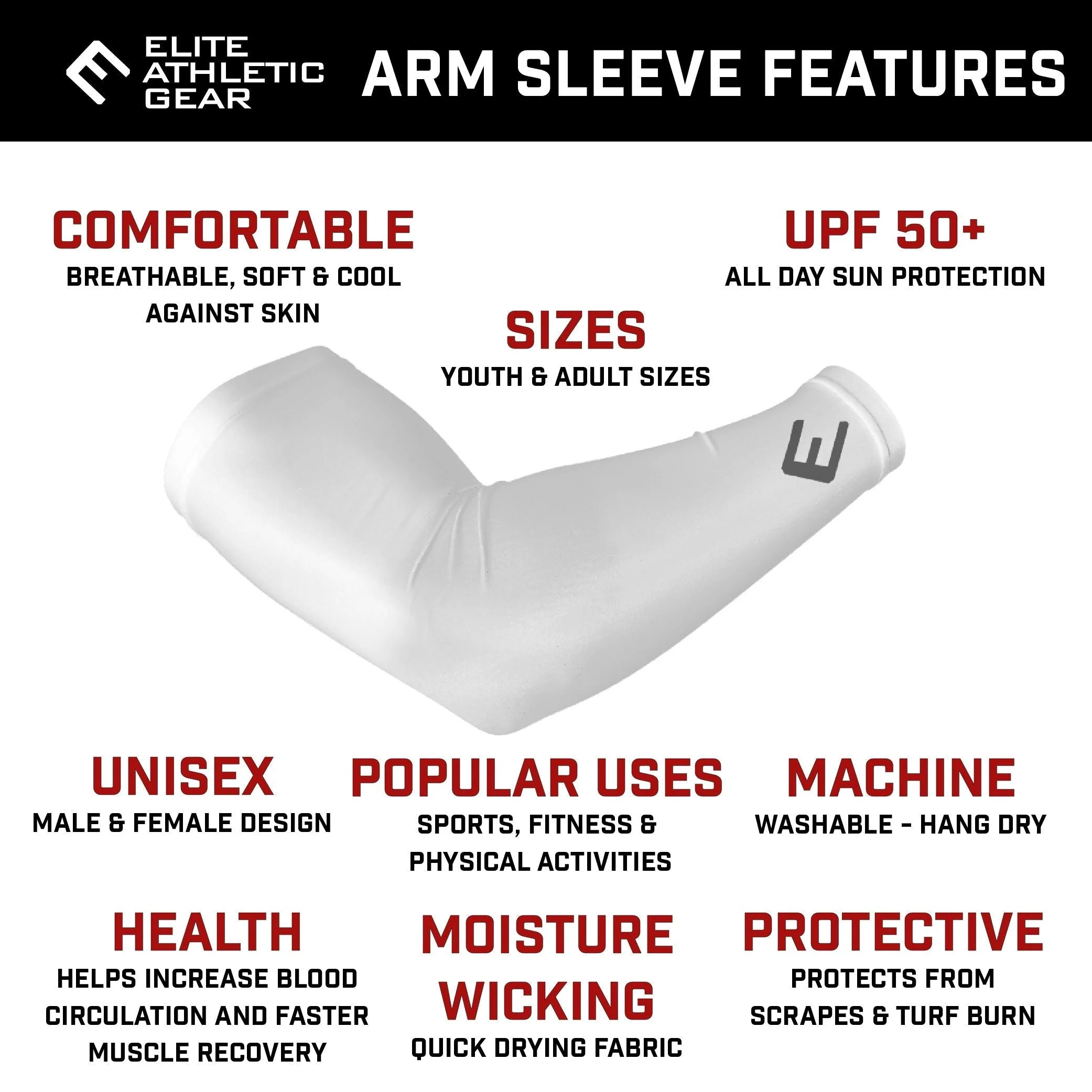 Elite Athletic Gear - Faith Cross Yellow Arm Sleeve - Image 3