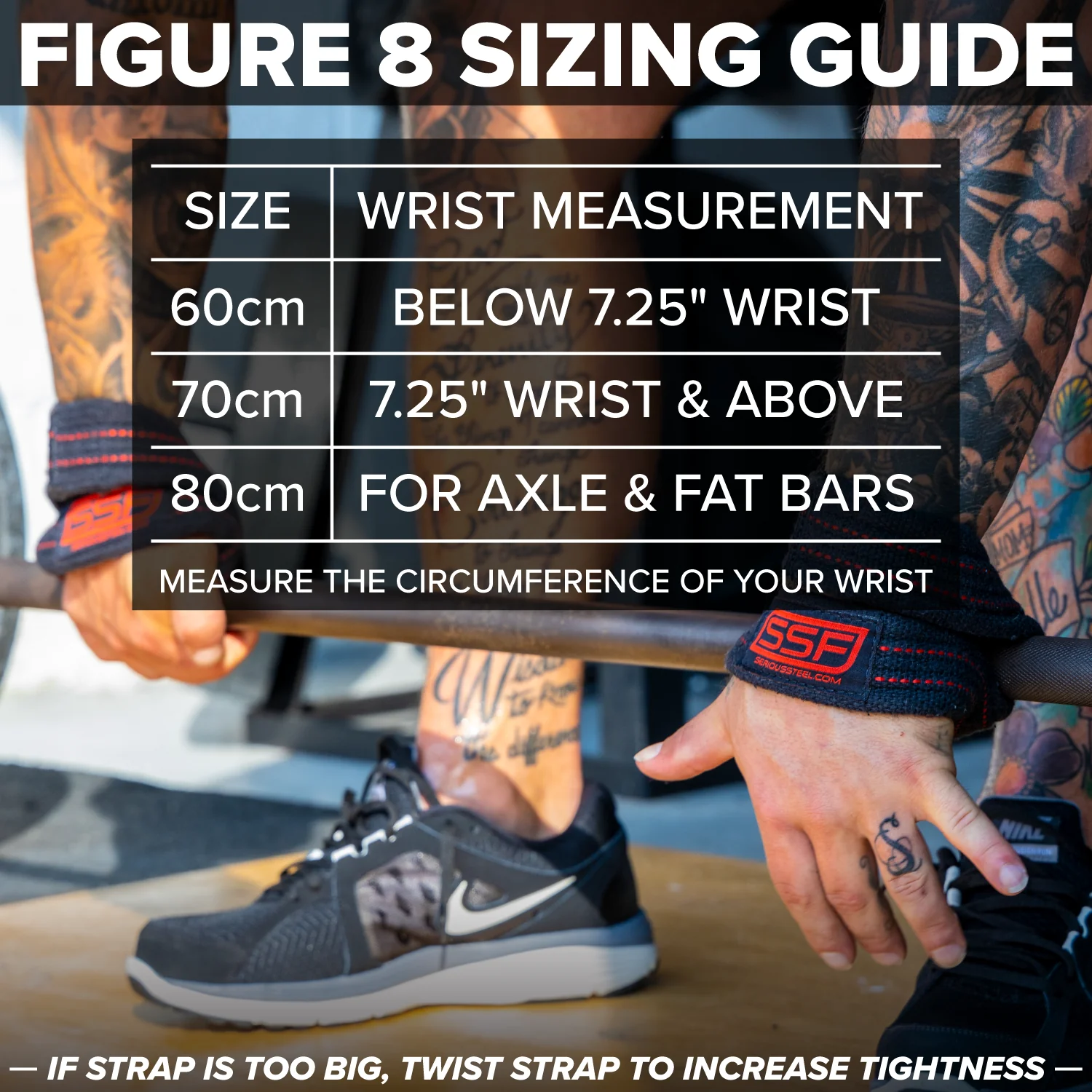 Serious Steel Fitness - Figure 8 Lifting Straps - Image 11
