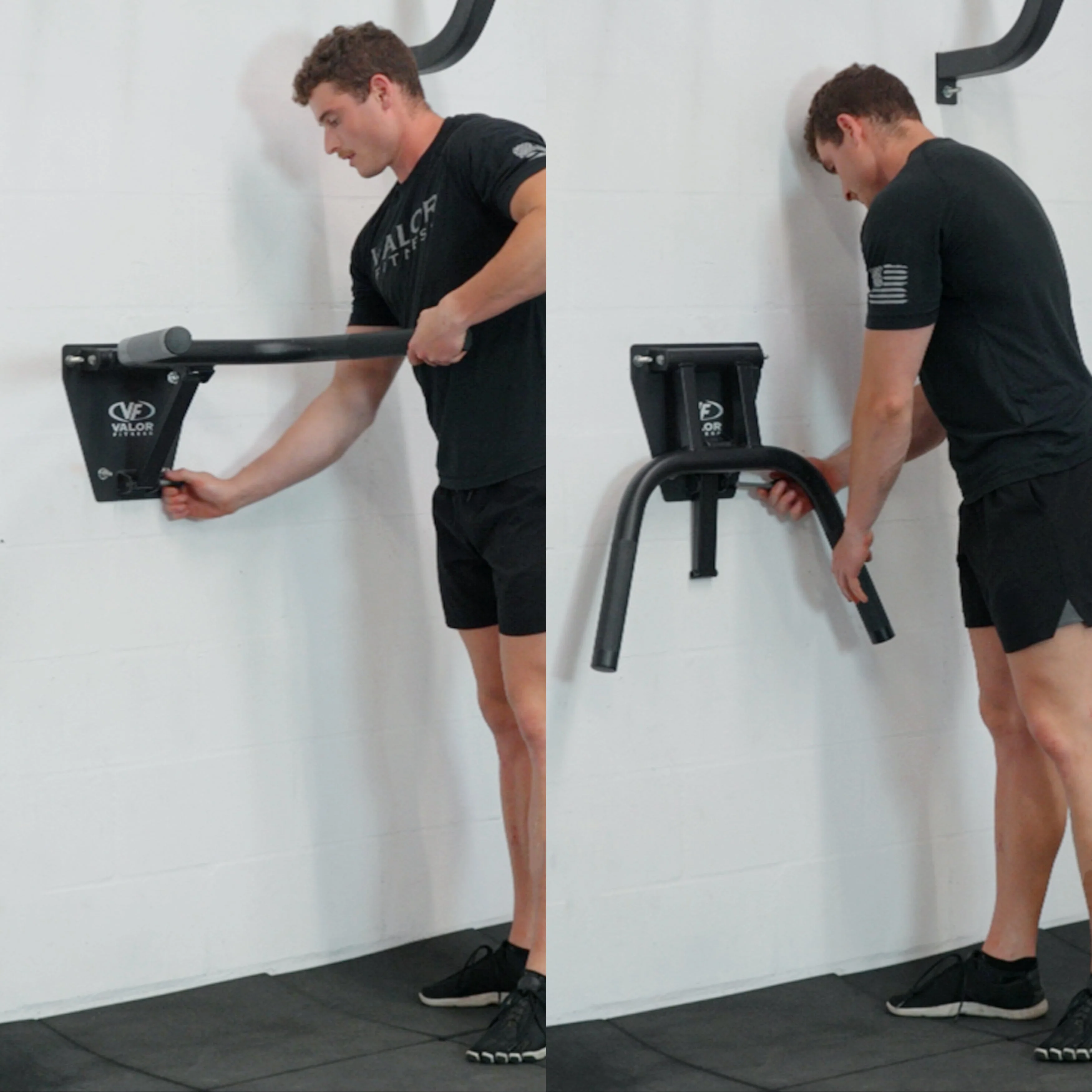 Valor Fitness - Foldable Wall Mounted Dip Bar Station - Image 6