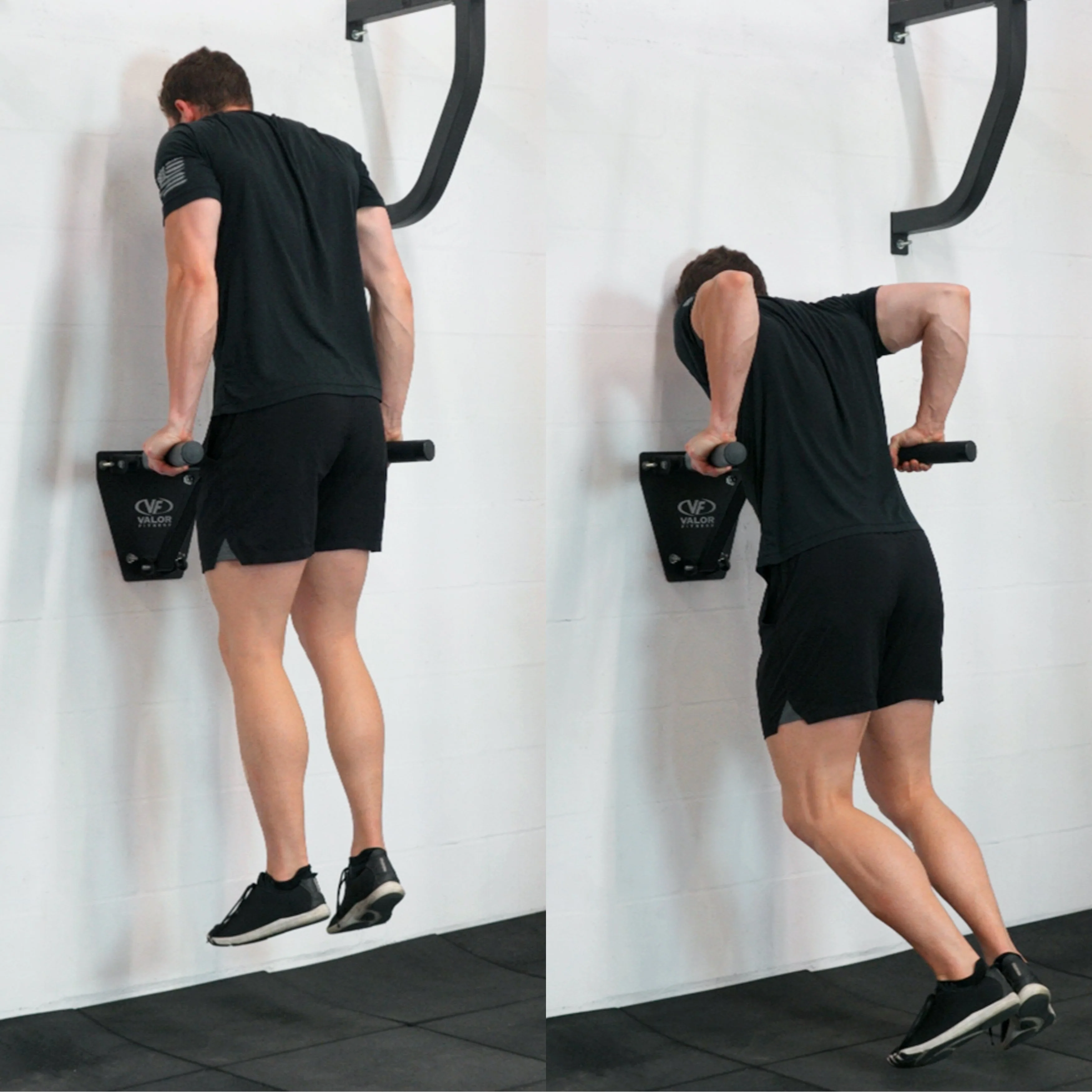 Valor Fitness - Foldable Wall Mounted Dip Bar Station - Image 7