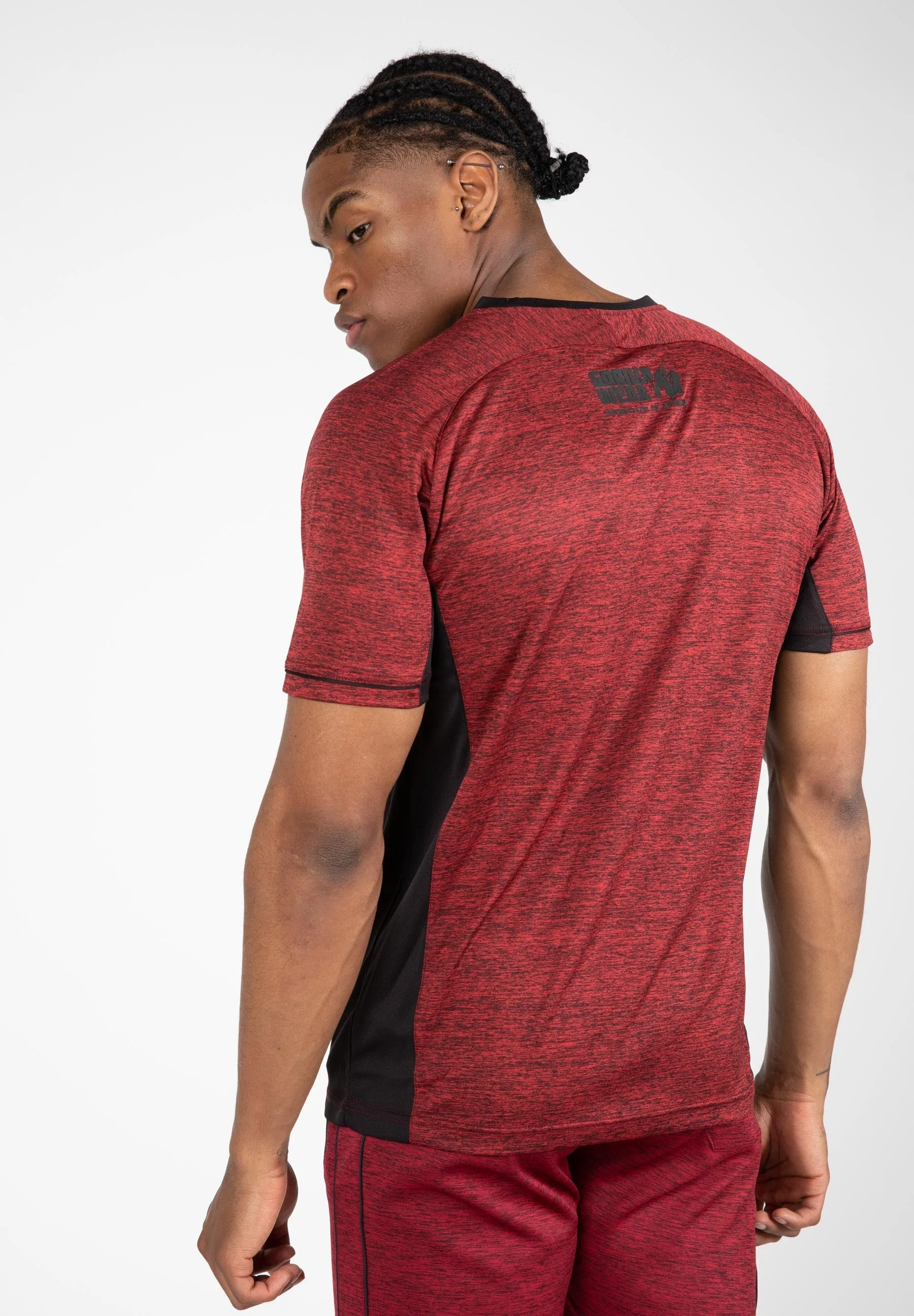 Gorilla Wear - Fremont T-Shirt - Burgundy/Black - Image 2