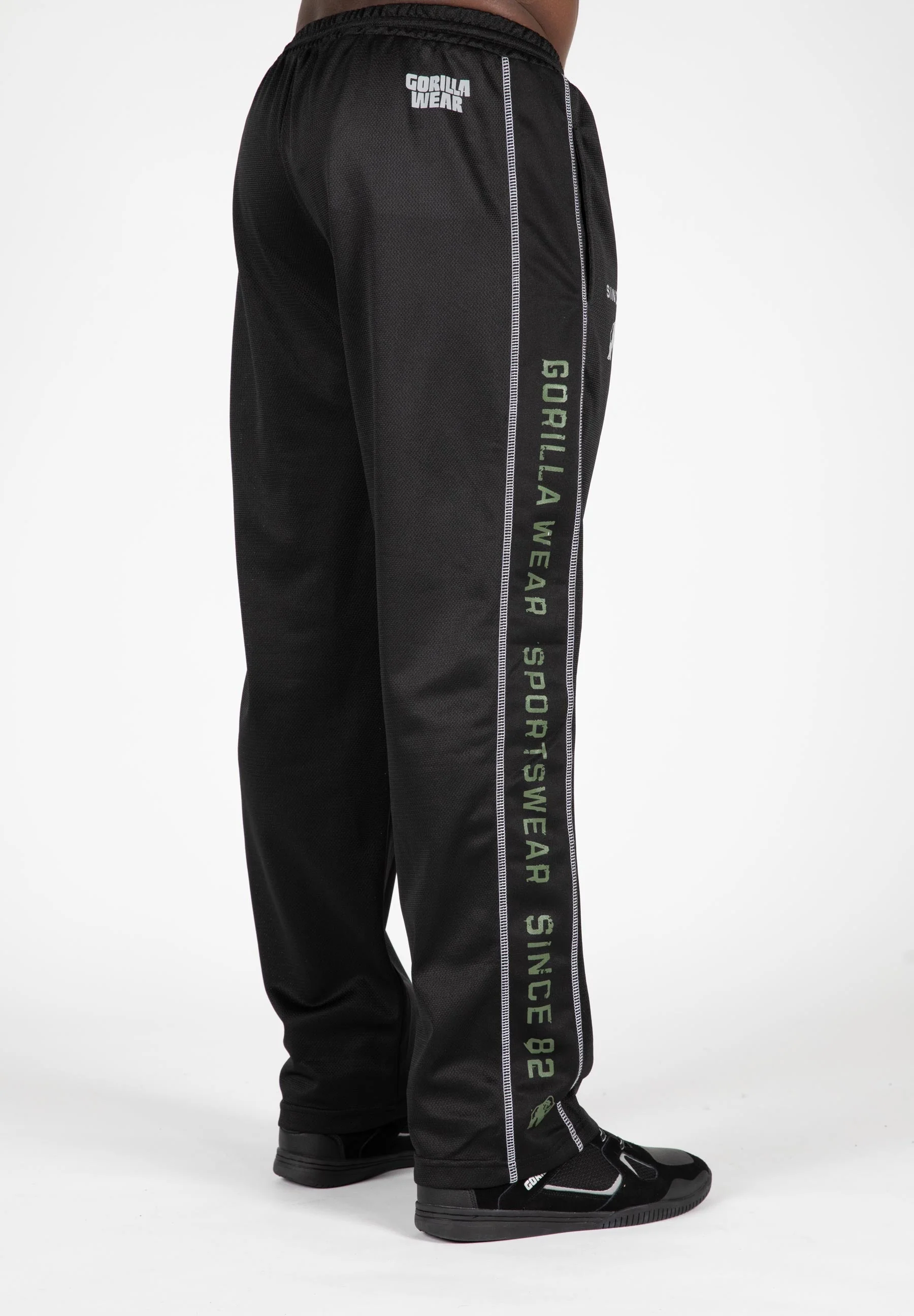Gorilla Wear - Functional Mesh Pants - Black/Green - Image 3