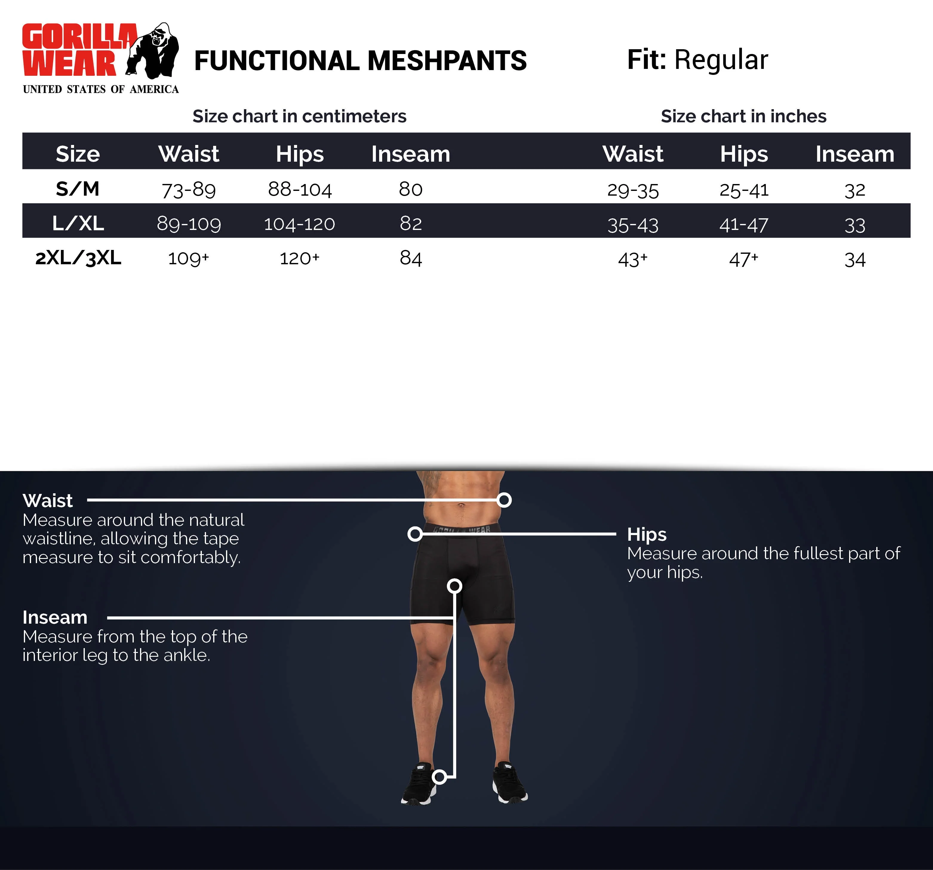 Gorilla Wear - Functional Mesh Pants - Black/Red - Image 6