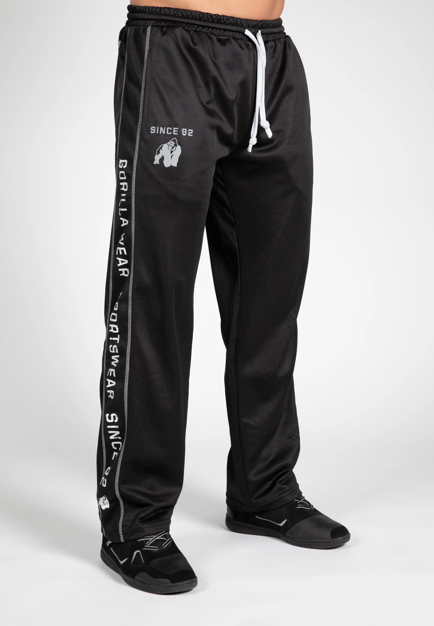 Gorilla Wear - Functional Mesh Pants - Black/White - Image 2