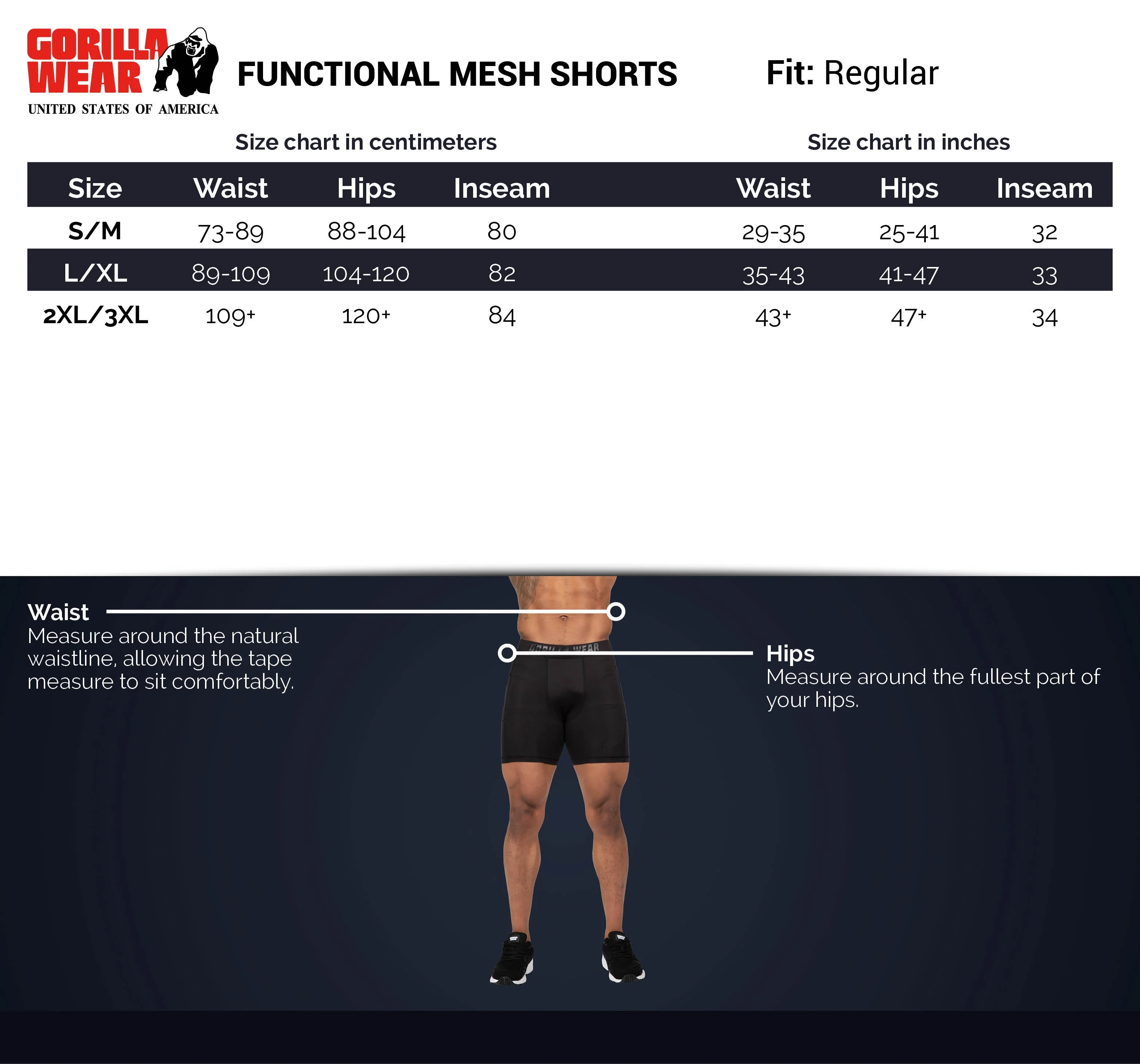 Gorilla Wear - Functional Mesh Shorts - Black/Red - Image 7