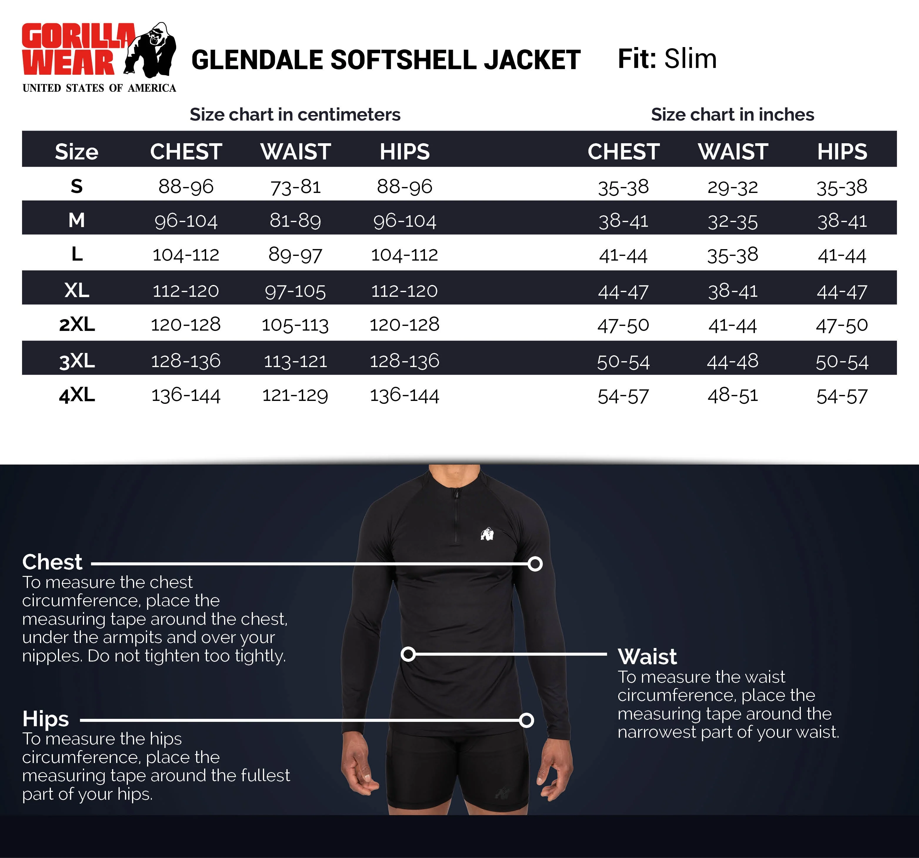 Gorilla Wear - Glendale Softshell Jacket - Navy - Image 8