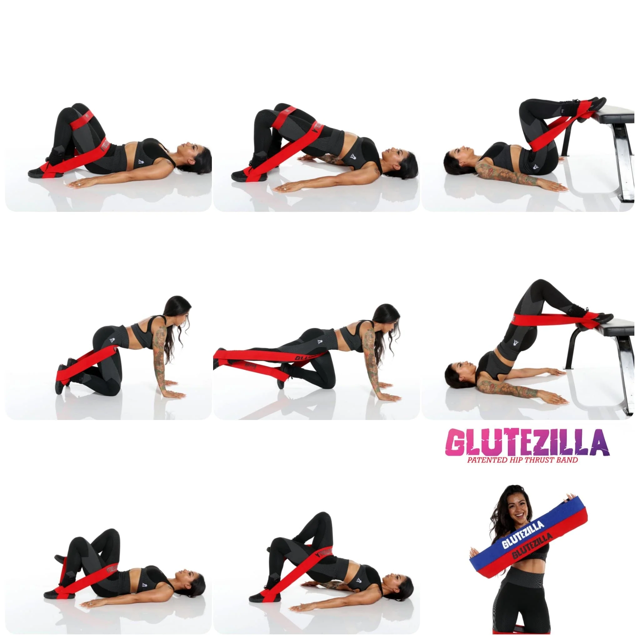 The X Bands - Glutezilla Patented Hip Thrust Glute Workout Resistance Band - Image 10