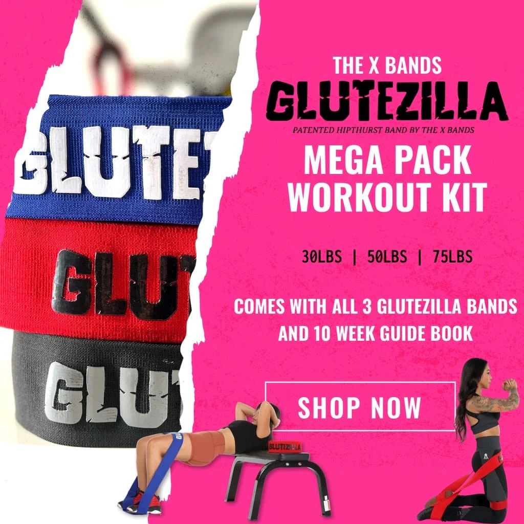 The X Bands - Glutezilla Patented Hip Thrust Glute Workout Resistance Band - Image 11