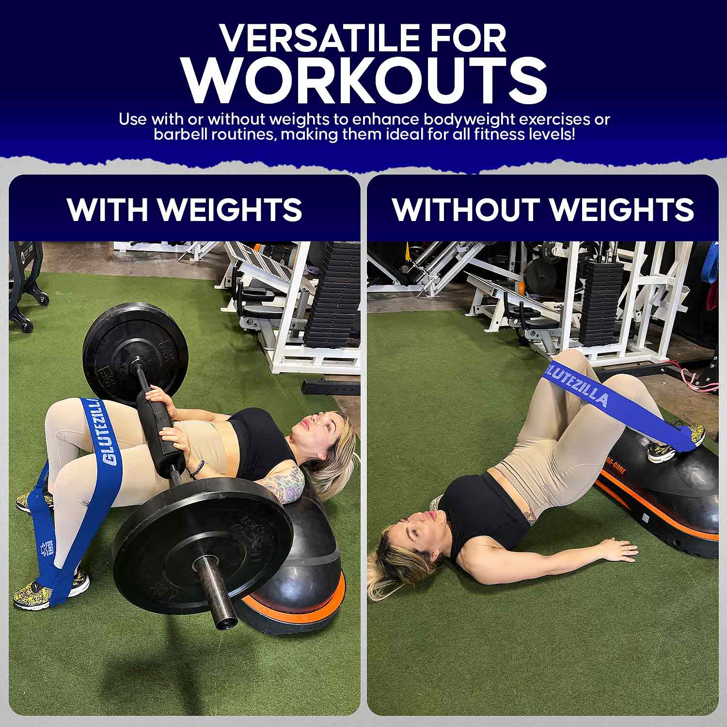 The X Bands - Glutezilla Patented Hip Thrust Glute Workout Resistance Band - Image 2