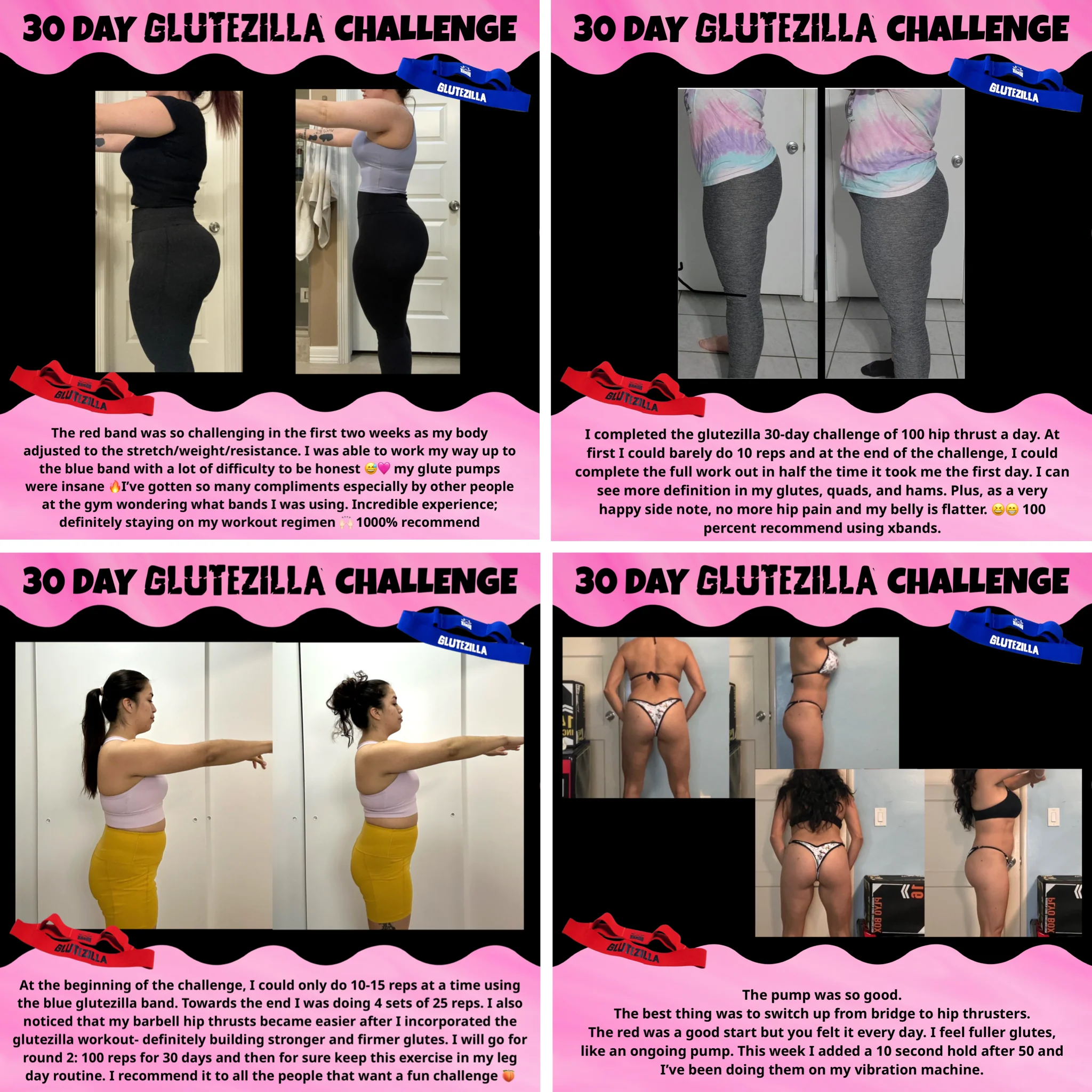 The X Bands - Glutezilla Patented Hip Thrust Glute Workout Resistance Band - Image 5