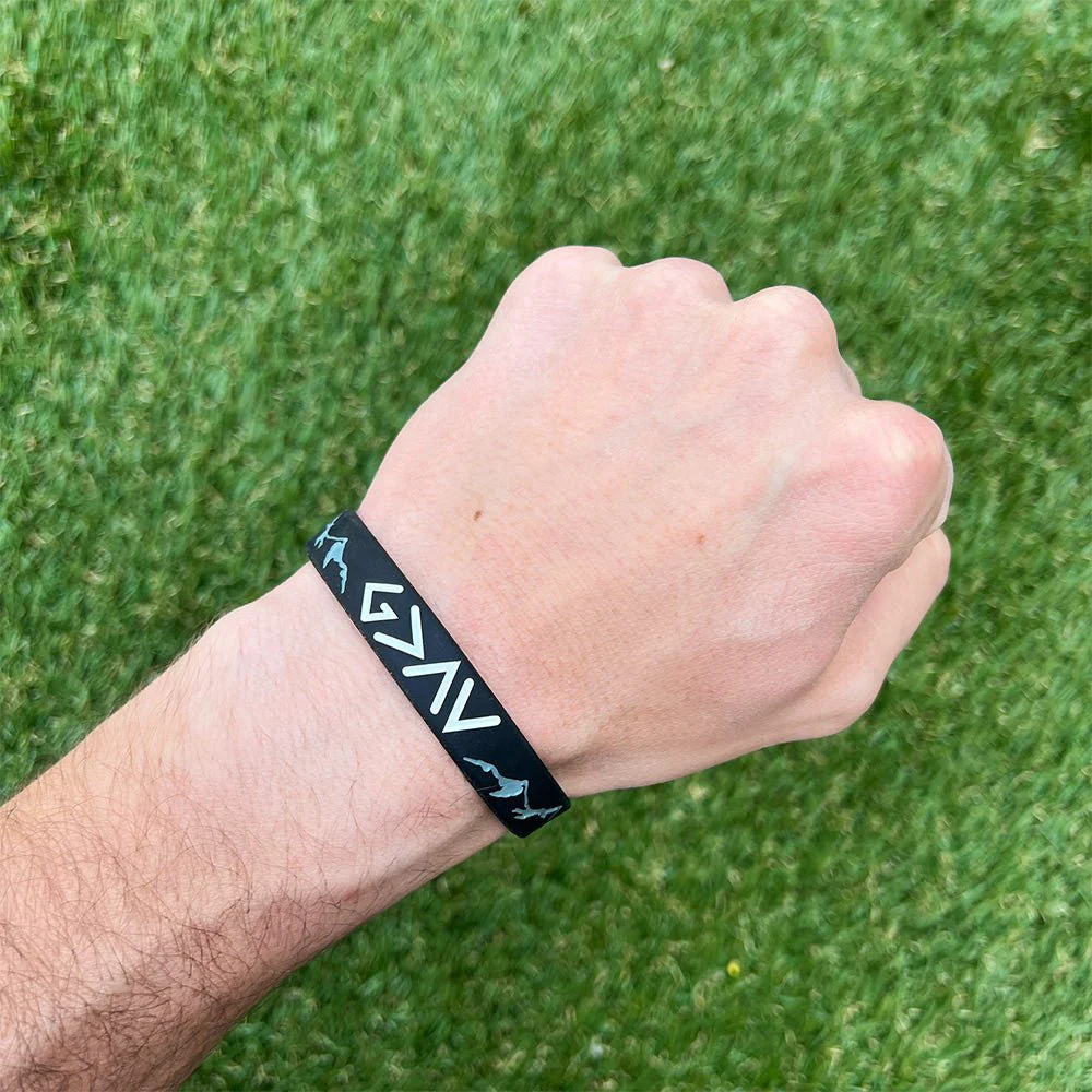 Elite Athletic Gear - God is greater than the highs and lows wristband - Image 2