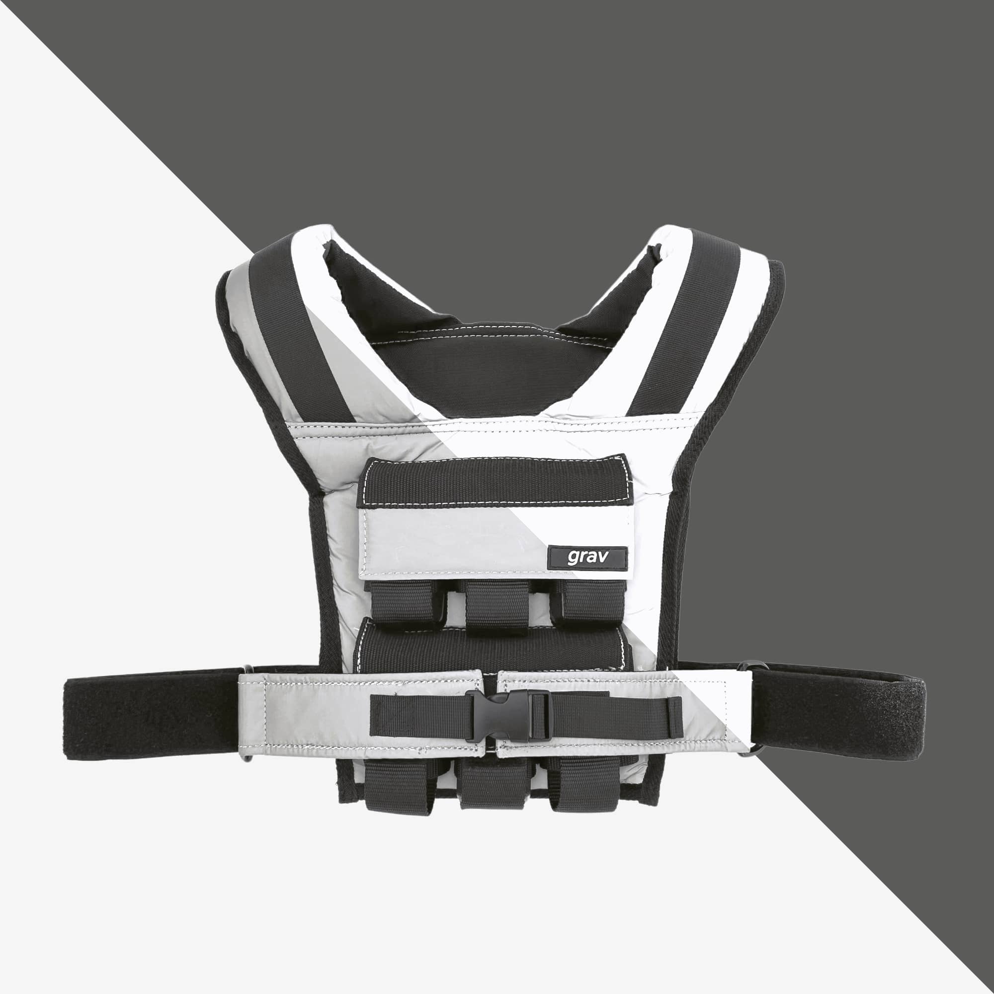 Gravgear - Grav Weight Vest 28lb - Reflective Grey