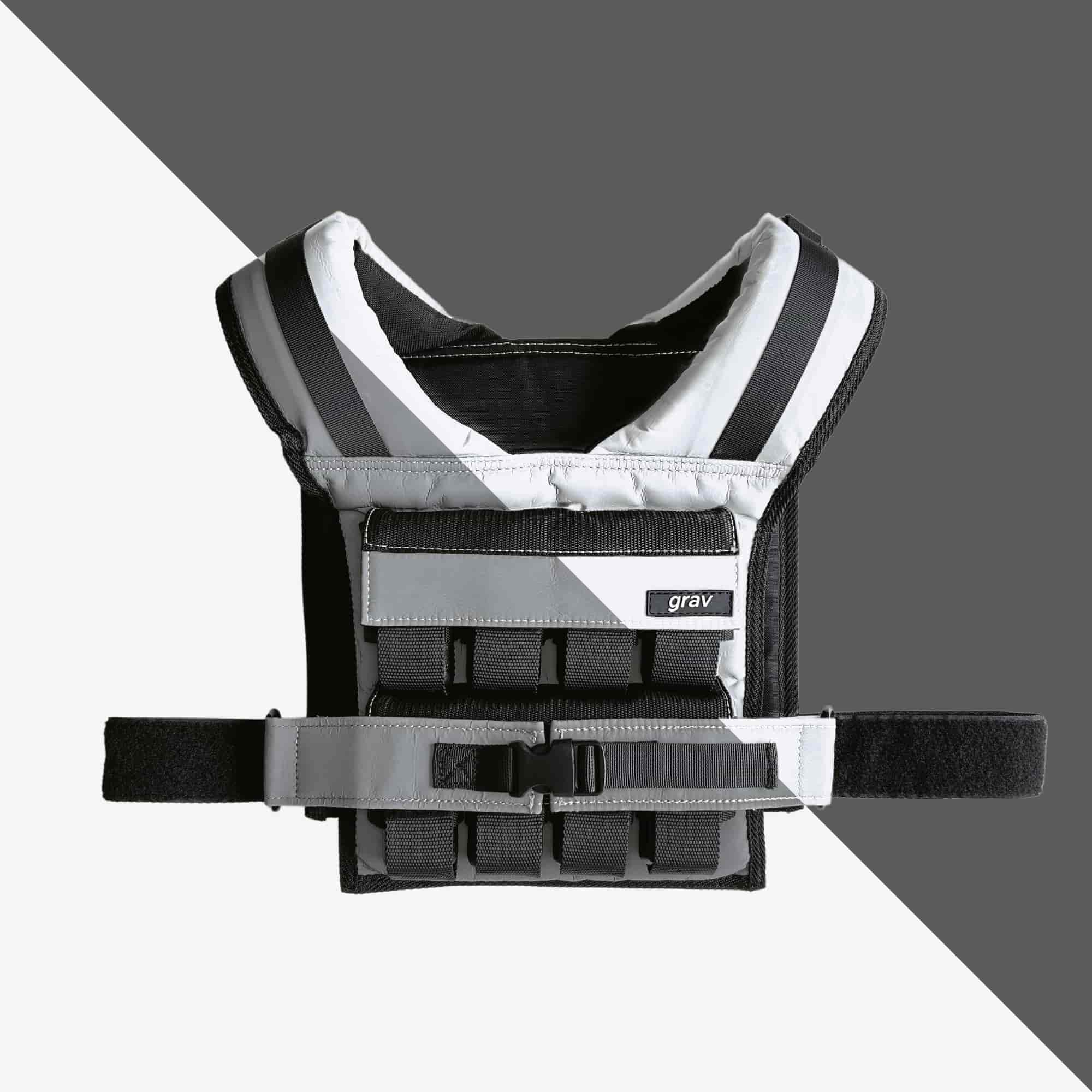 Gravgear - Grav Weight Vest 37lb - Reflective Grey
