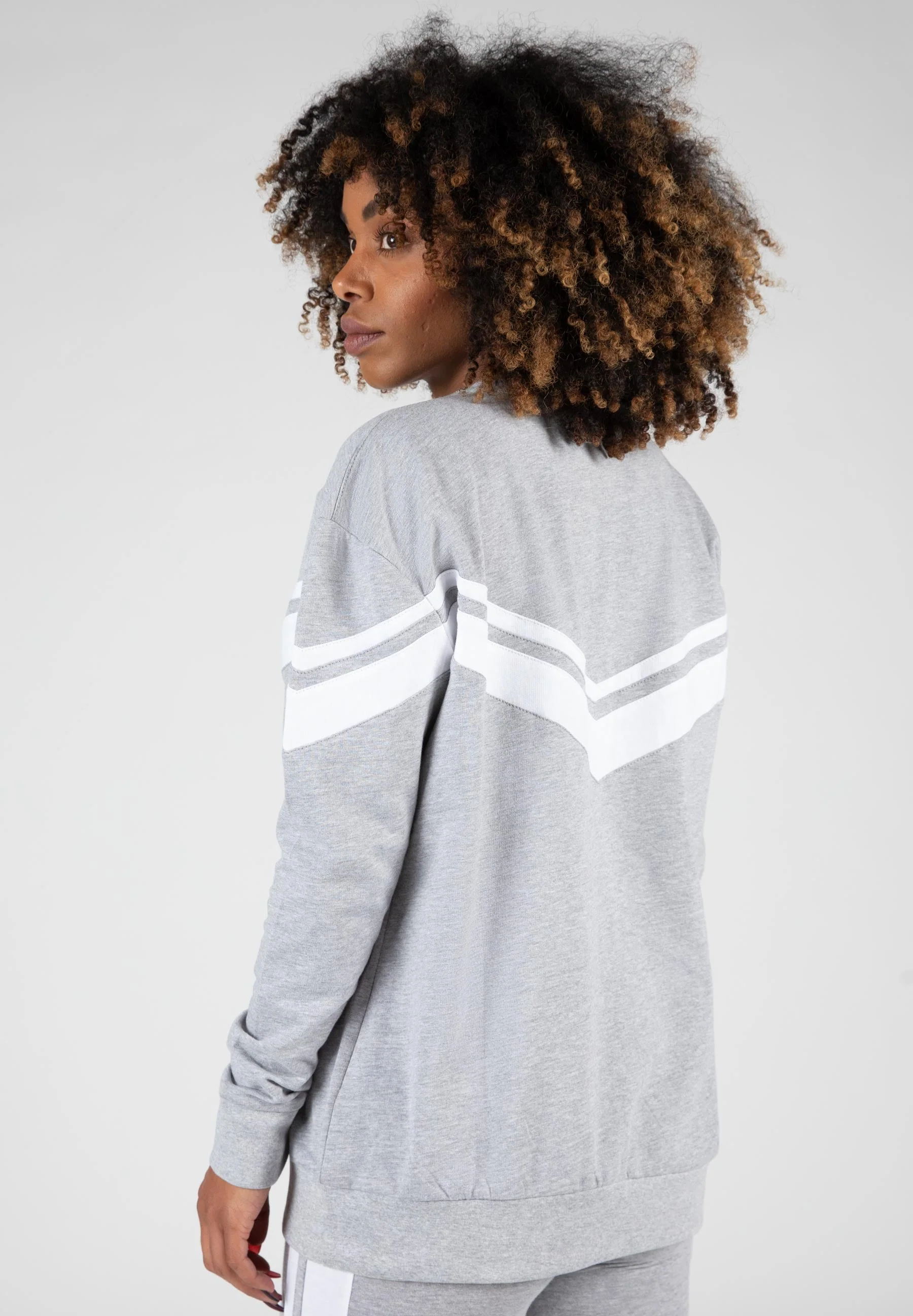 Gorilla Wear - Hailey Oversized Sweatshirt - Gray Melange - Image 2