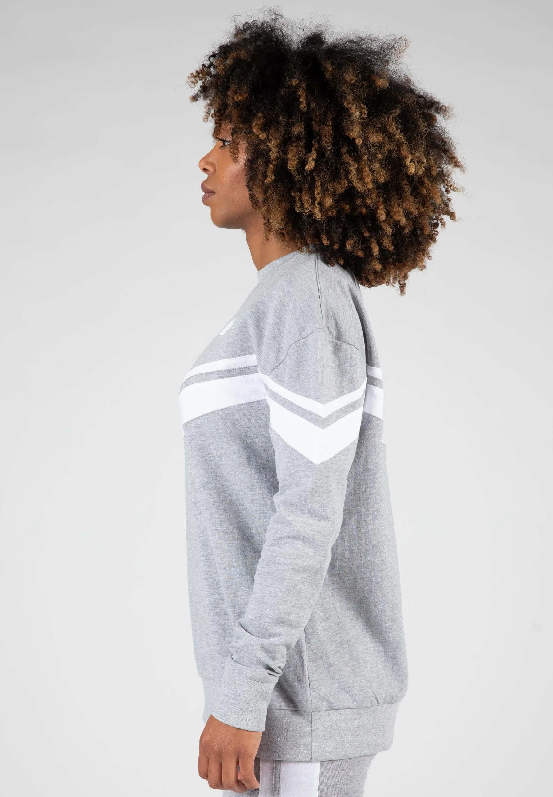 Gorilla Wear - Hailey Oversized Sweatshirt - Gray Melange - Image 4