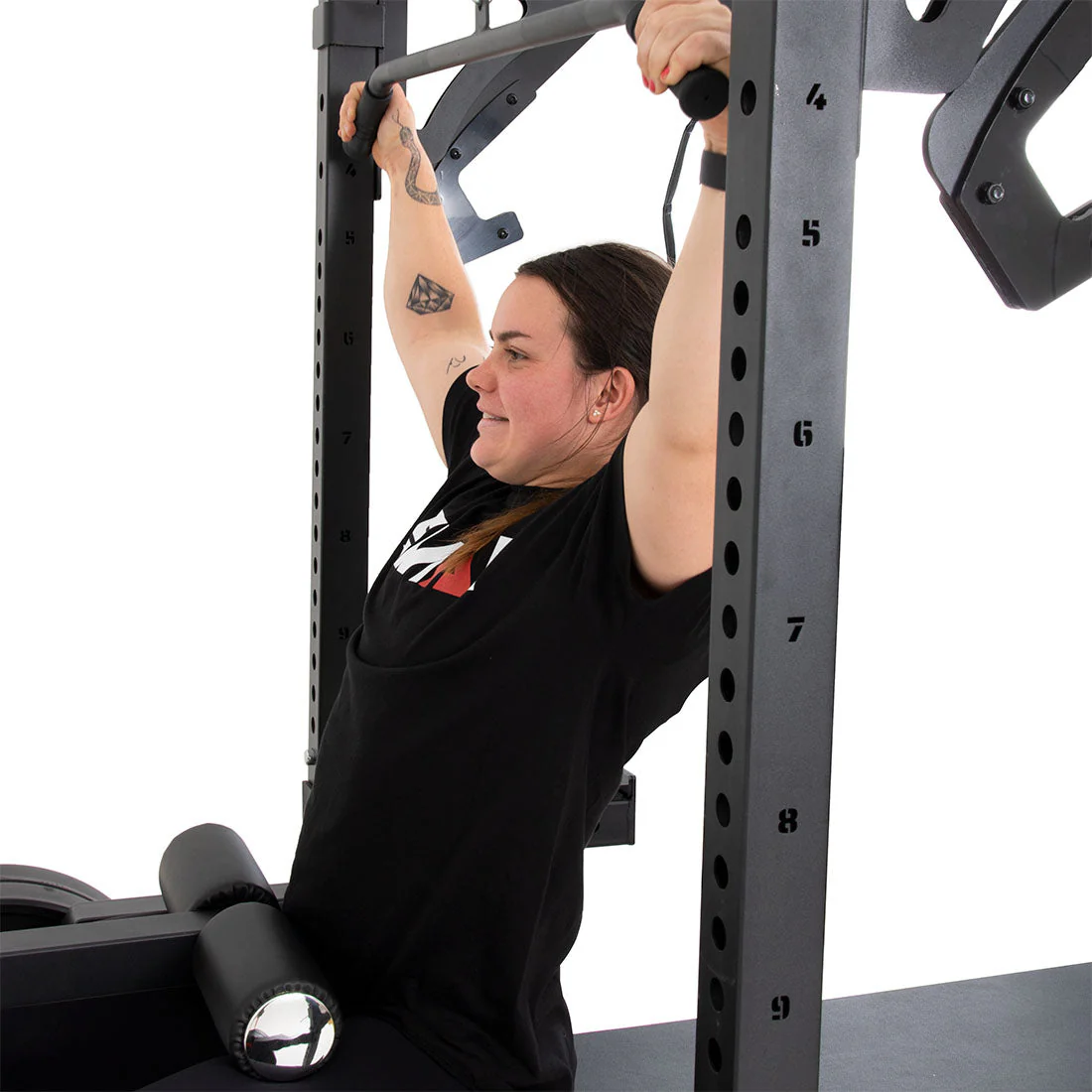 SMAI - Half Power Rack With Cable Machine Lateral Pull Down / Rower - Image 10