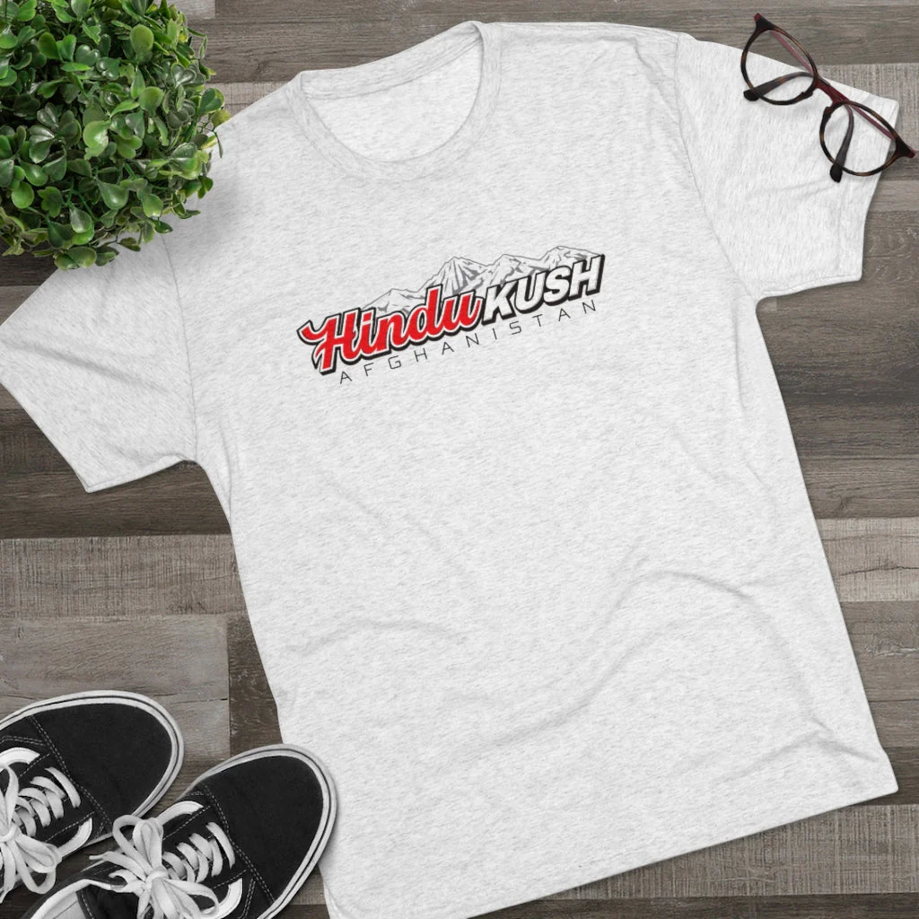 Ataclete - Heather Gray Hindu Kush Men's Tri-Blend Tee - Image 2
