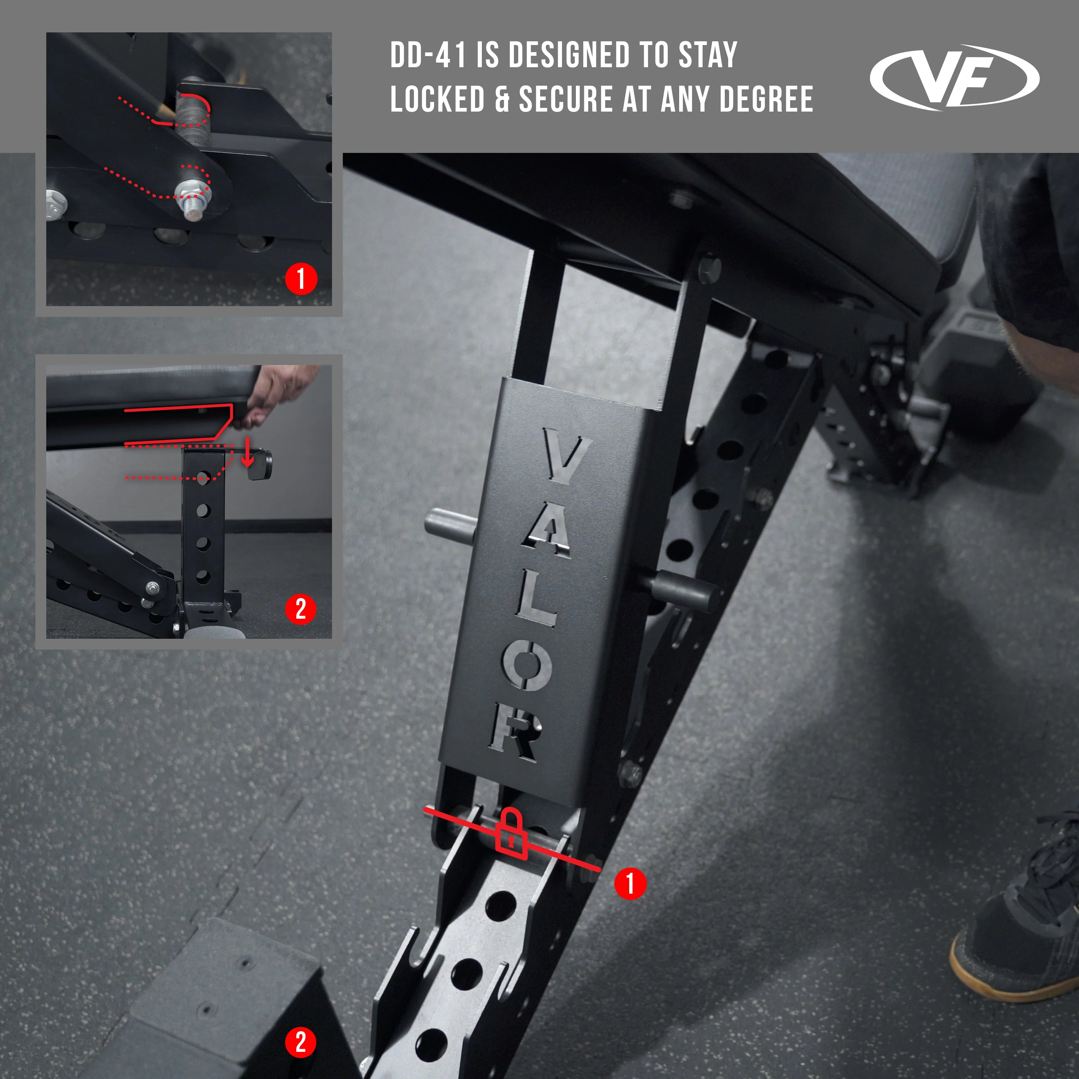 Valor Fitness - Heavy Duty Flat - Incline Utility Weight Bench - Image 7