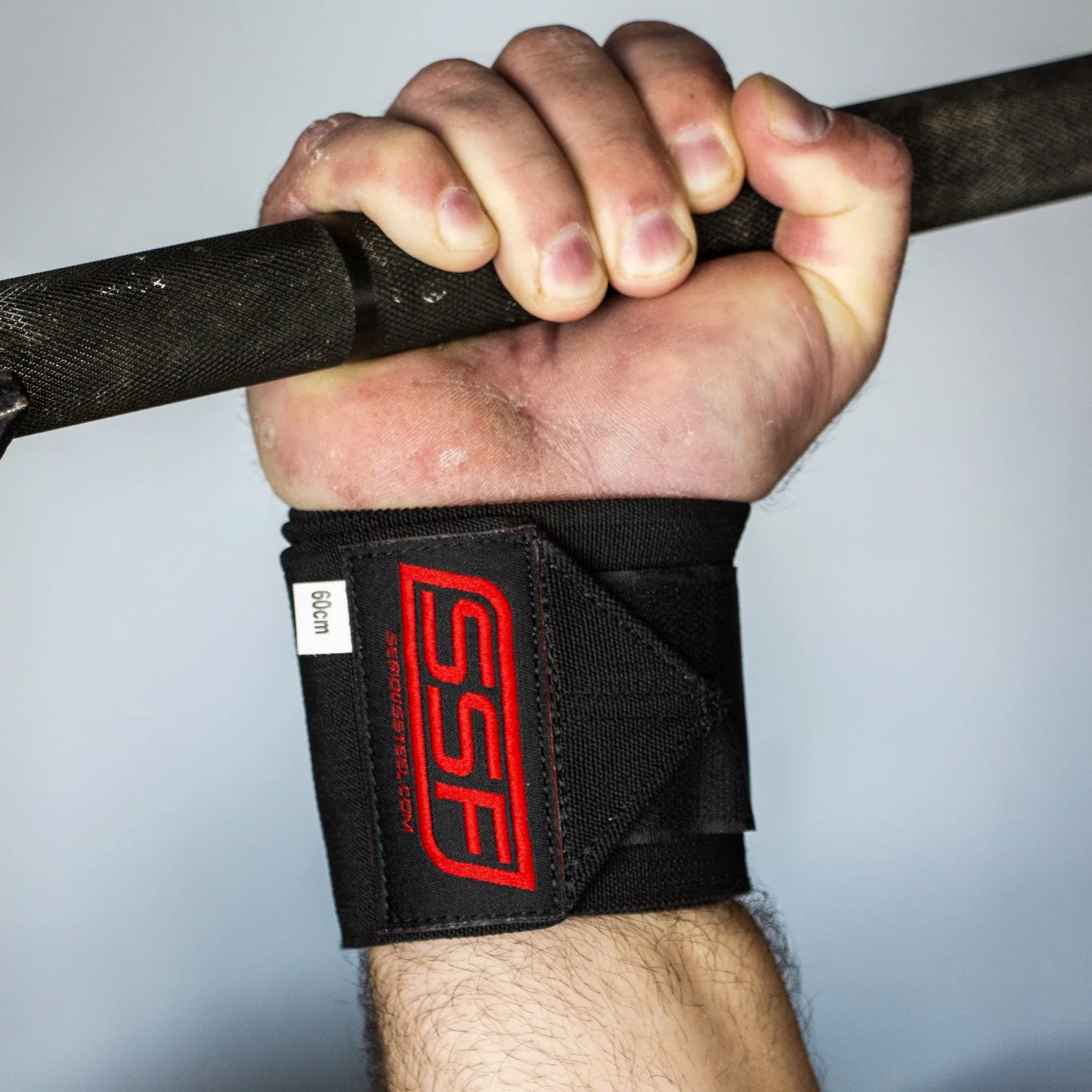 Serious Steel Fitness - Heavy duty wrist wraps (60cm, Black) - Image 3