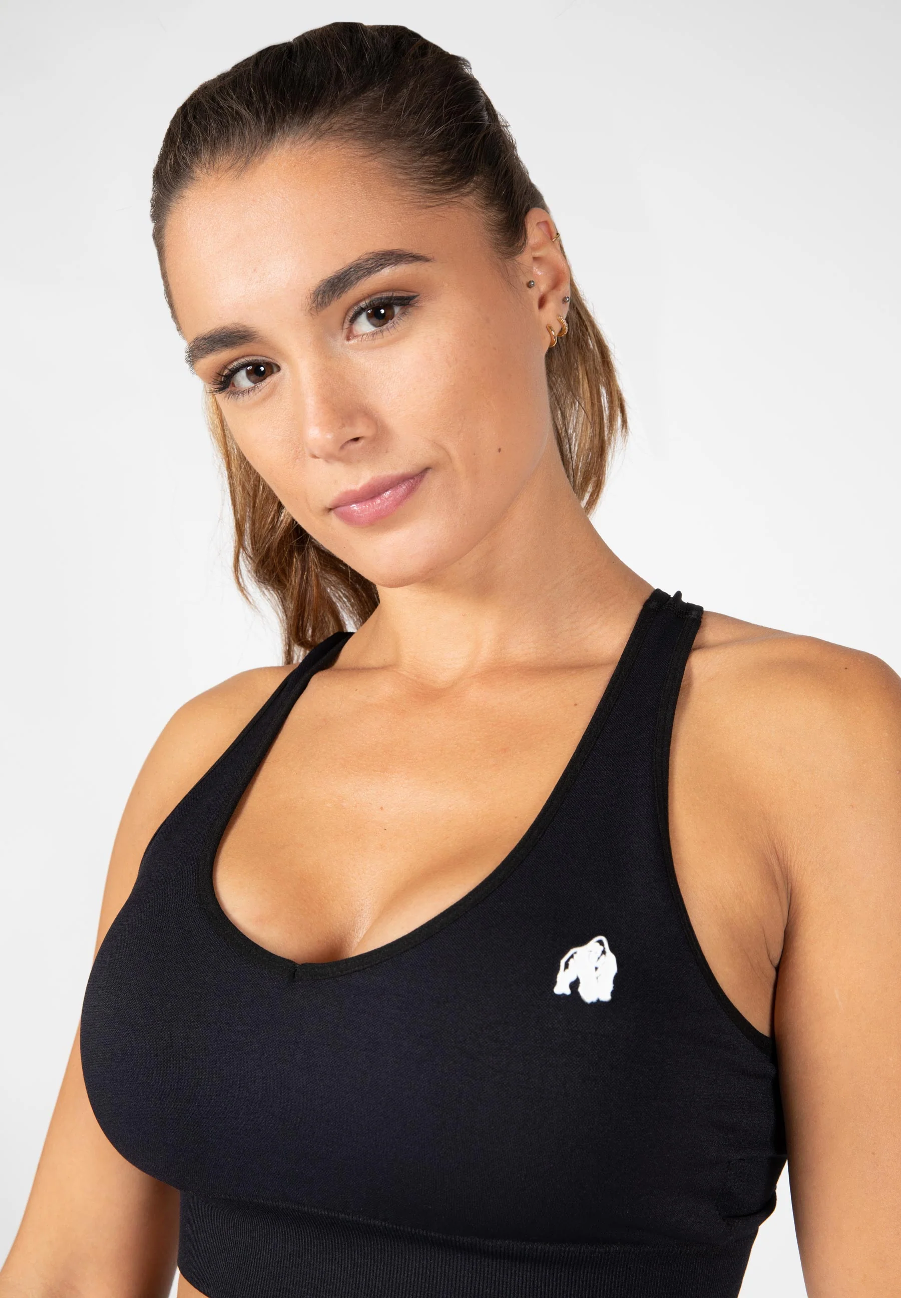 Gorilla Wear - Hilton Seamless Bra - Black - Image 5