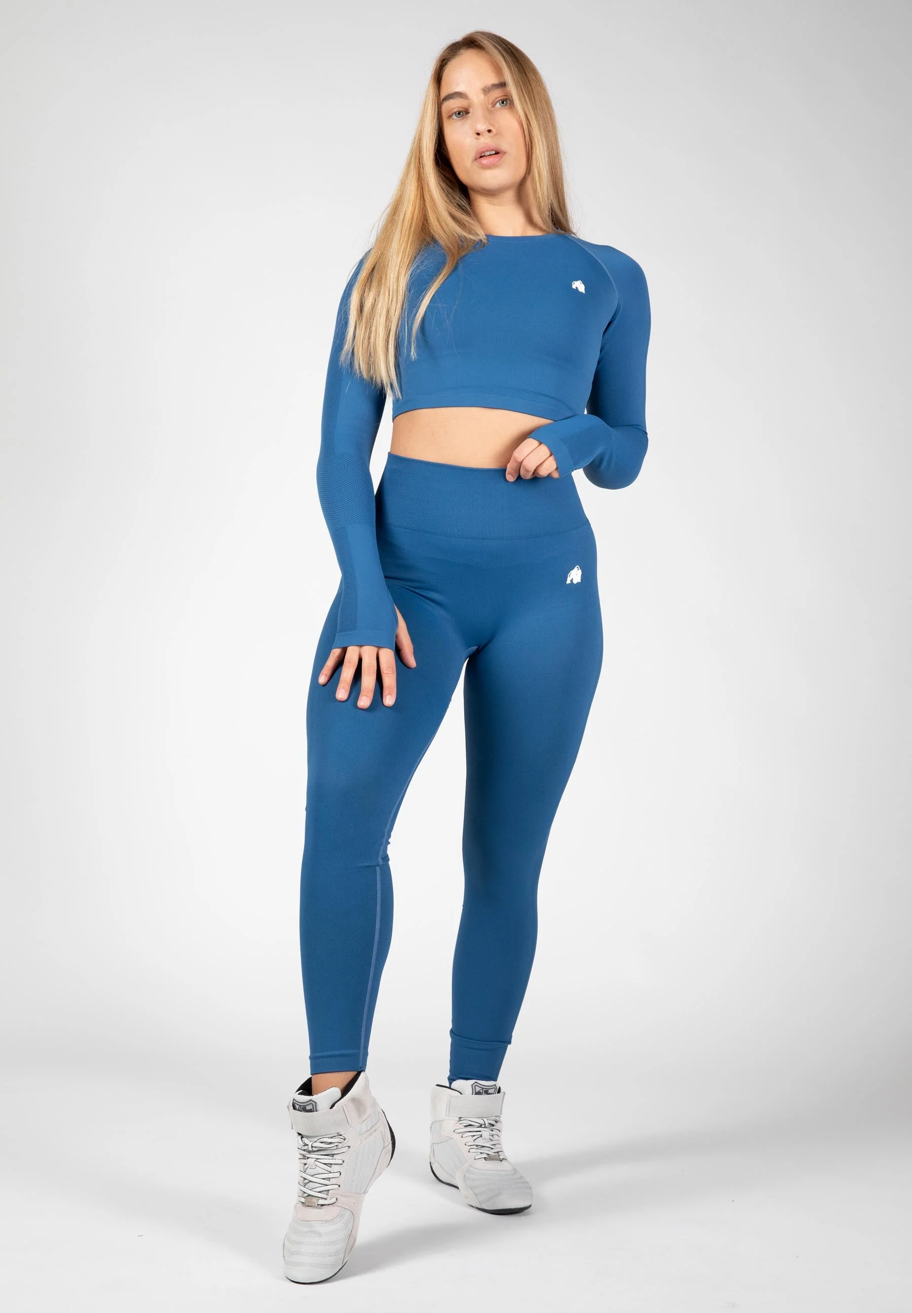 Gorilla Wear - Hilton Seamless Long Sleeve - Blue - Image 3