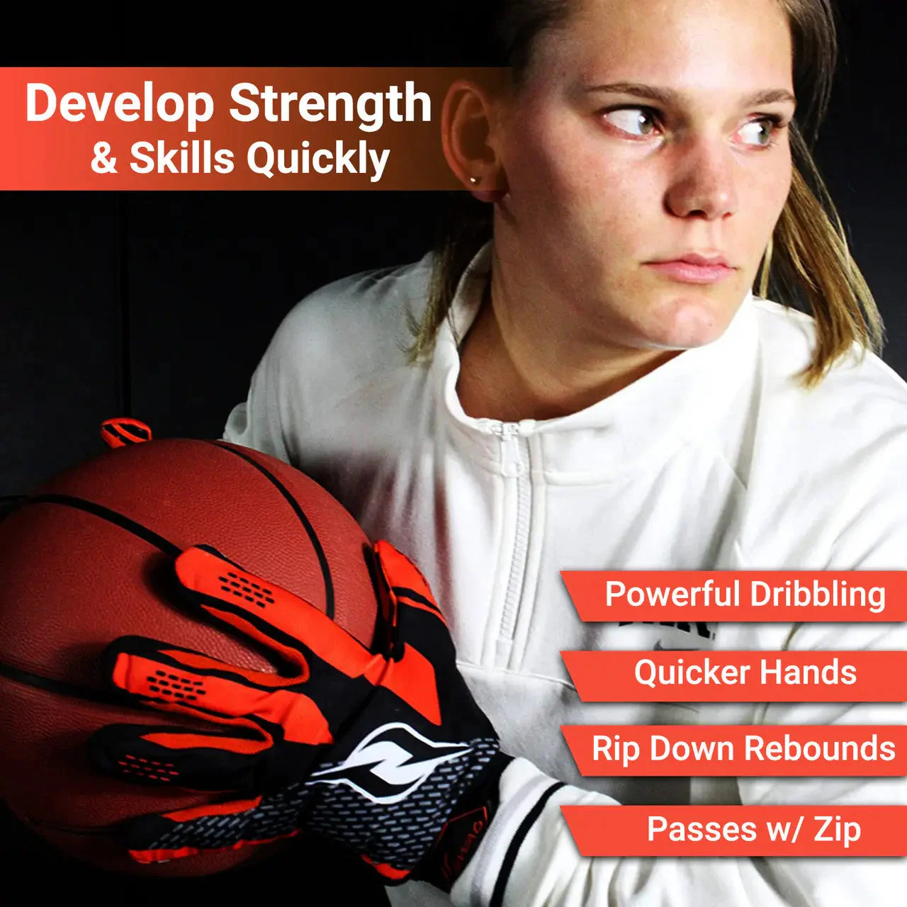 HoopsKing - Hoop Handz Weighted Basketball Gloves | Heavy | Increase Hand Speed - Image 9
