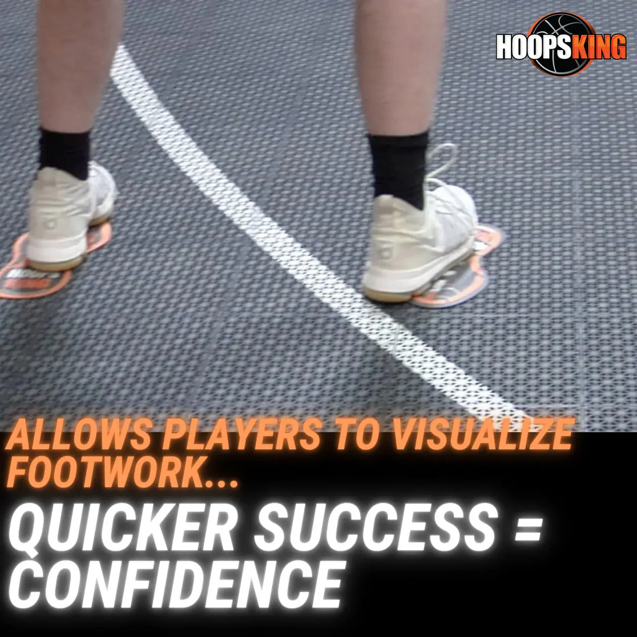 HoopsKing - HoopsKing Basketball Footwork Training Mat Steps - Image 15