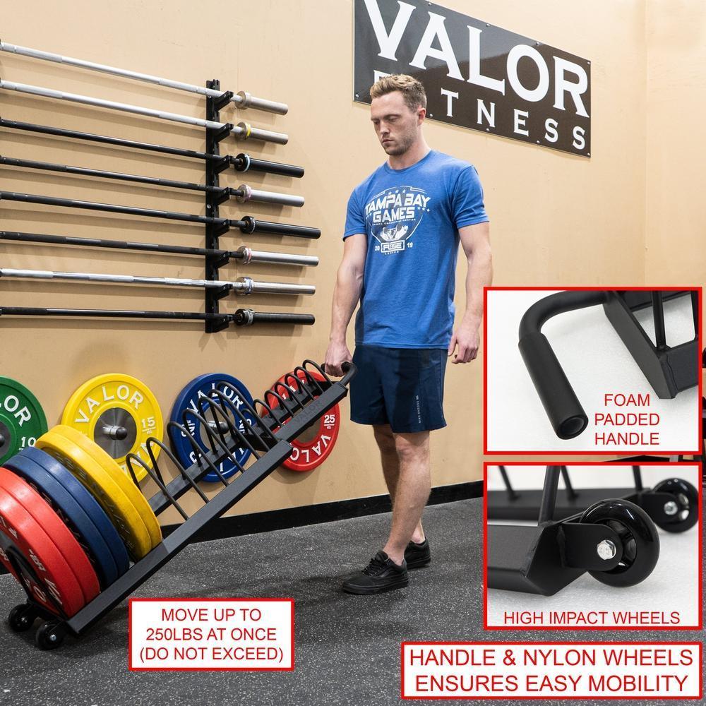 Valor Fitness - Horizontal Weight Plate Storage Rack - Image 2