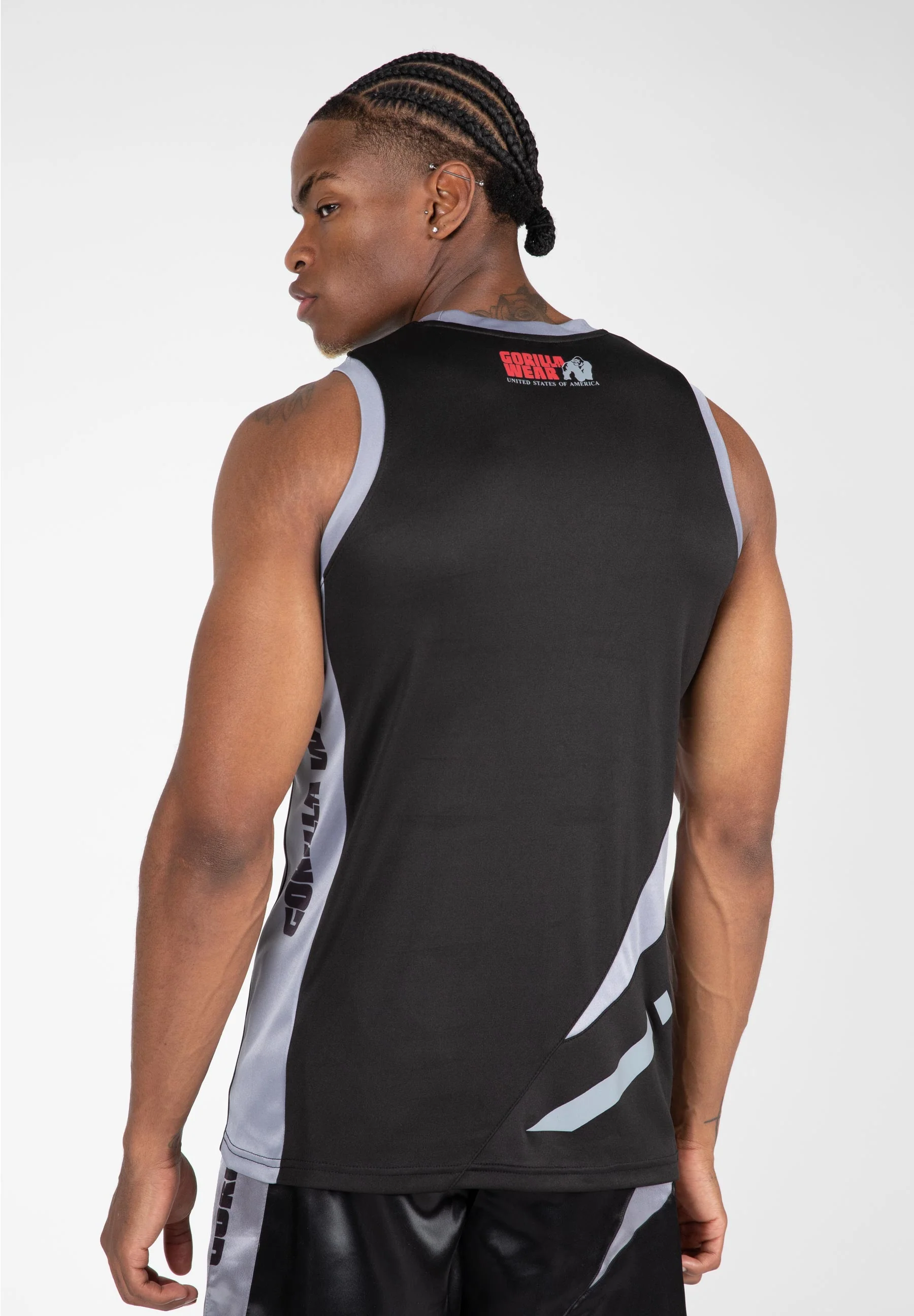 Gorilla Wear - Hornell Tank Top - Black/Gray - Unisex - Image 8