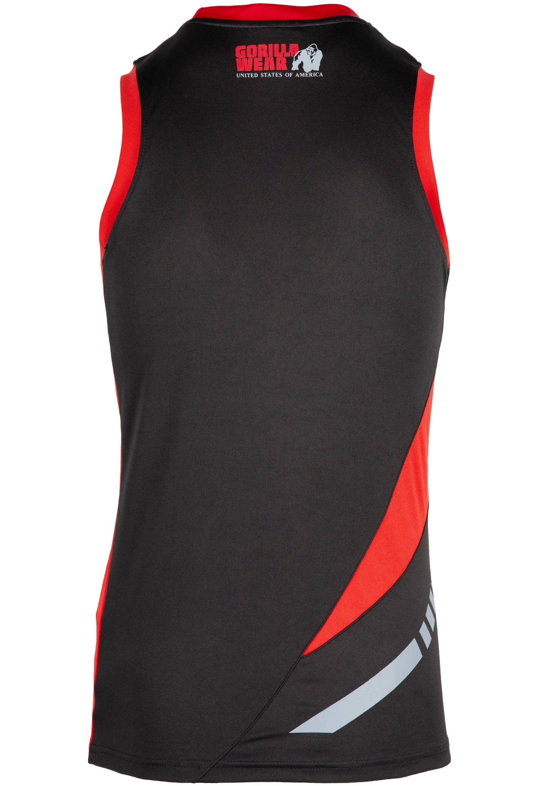 Gorilla Wear - Hornell Tank Top - Black/Red - Unisex - Image 7