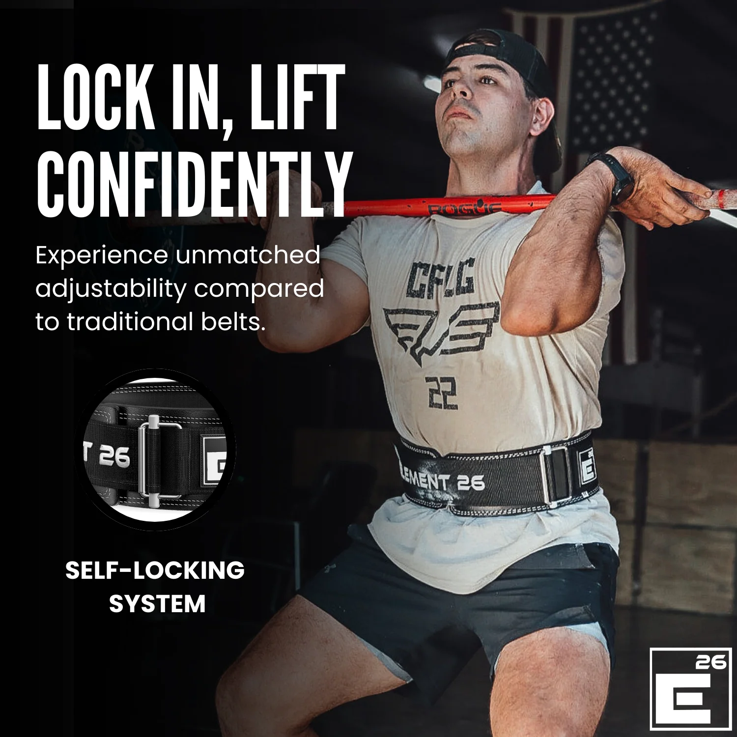 Element 26 - Hybrid Leather Weightlifting Belt - Image 6