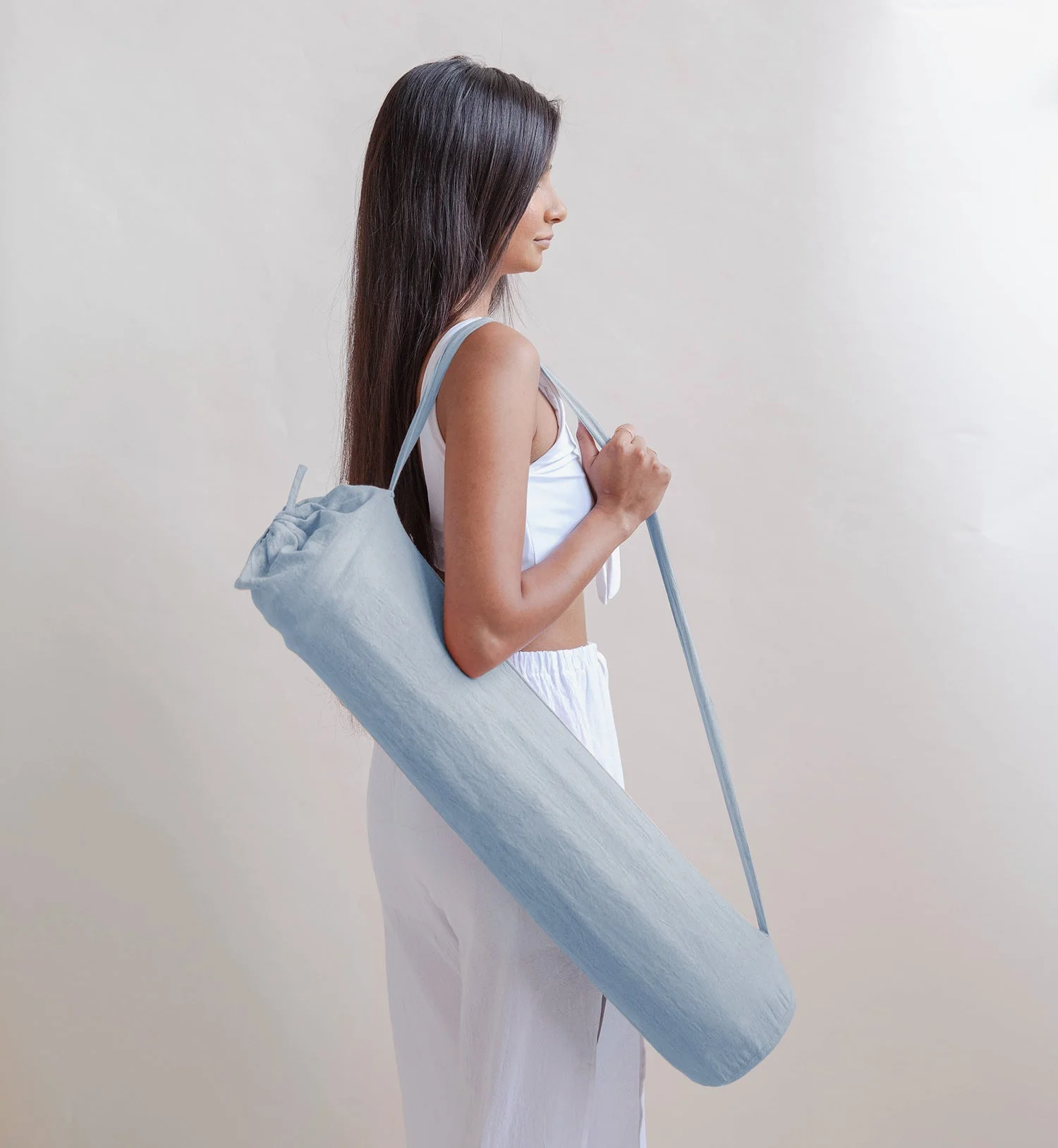Oko Living - Indigo Moon - Naturally Dyed Herbal Yoga Mat - Image 4