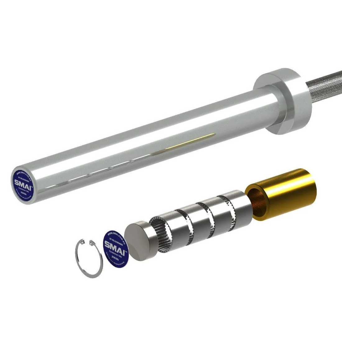 SMAI - Iwf Olympic Barbell (Bearing) - 20kg - Image 3