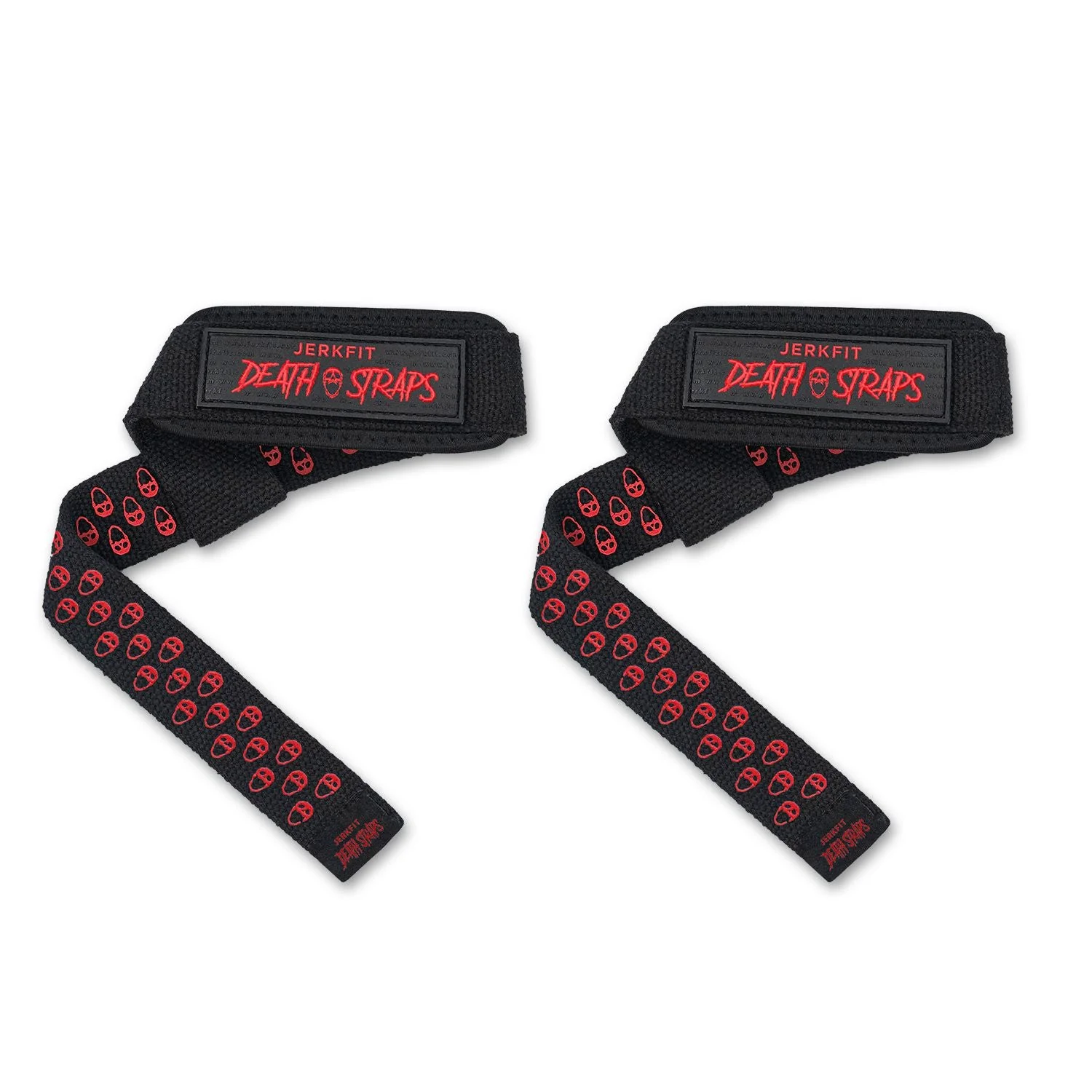 JerkFit - JerkFit Death Straps, Traditional Lifting Straps with Double Sided Skull-Grip - Image 11