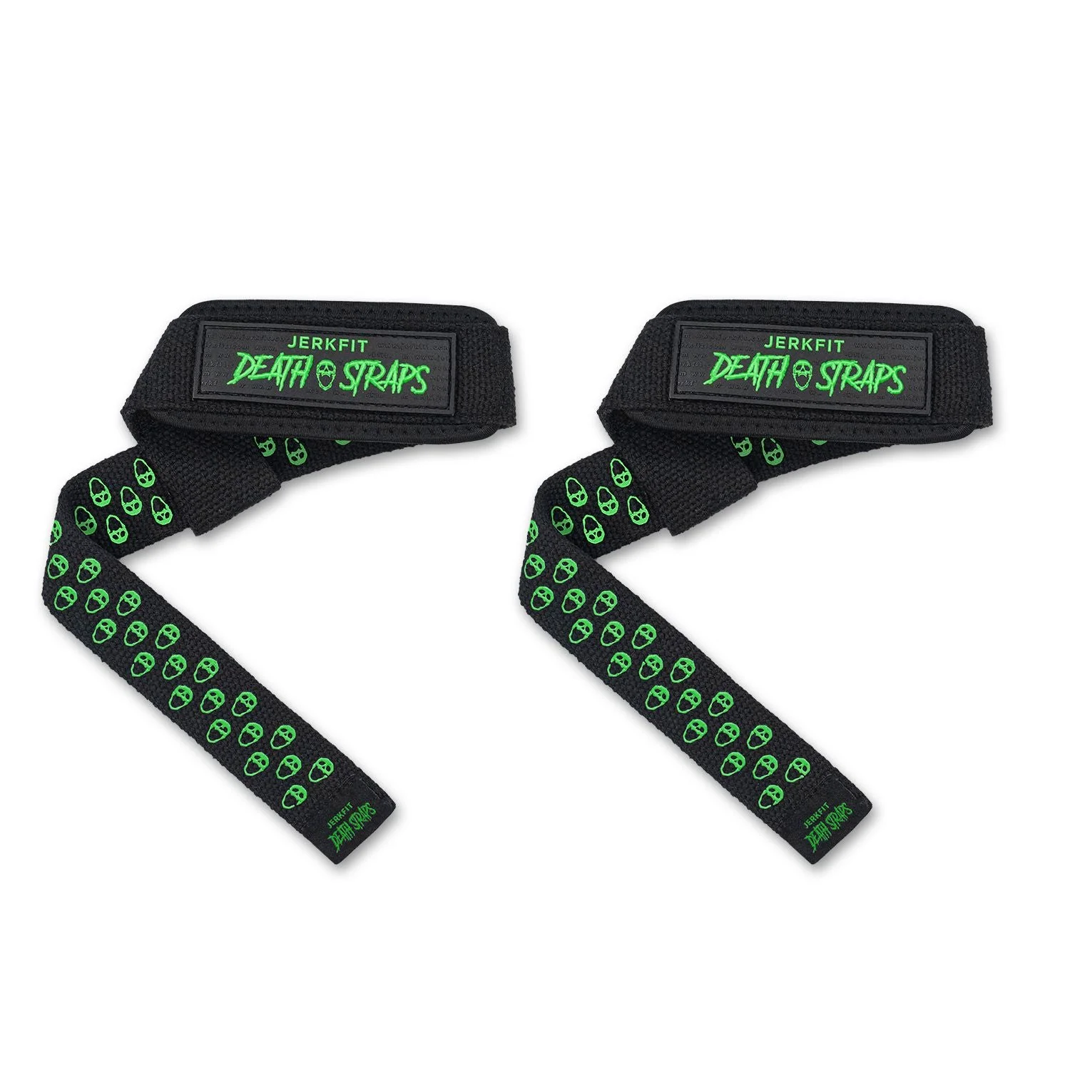 JerkFit - JerkFit Death Straps, Traditional Lifting Straps with Double Sided Skull-Grip - Image 12