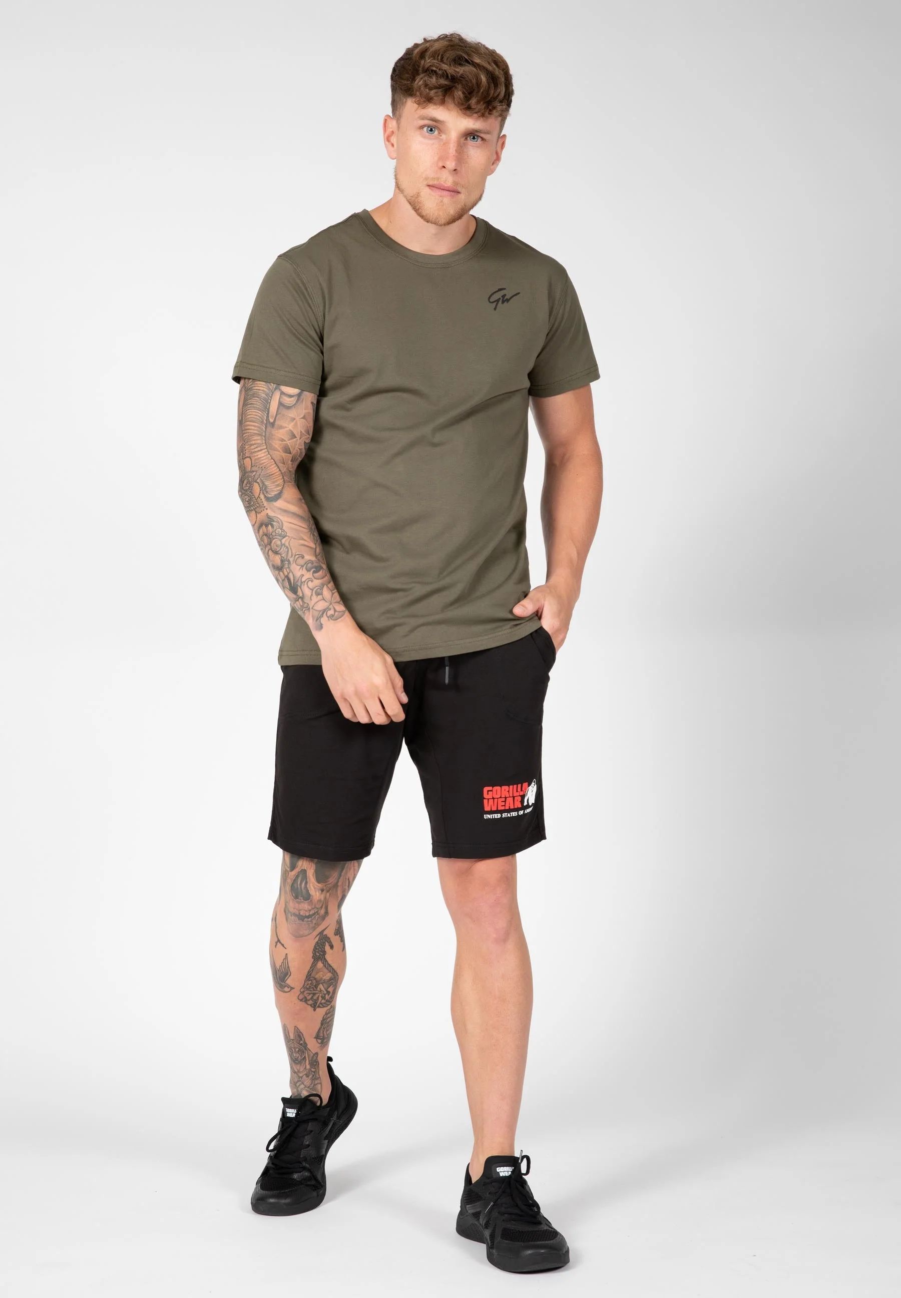 Gorilla Wear - Johnson T-shirt - Army Green - Image 3