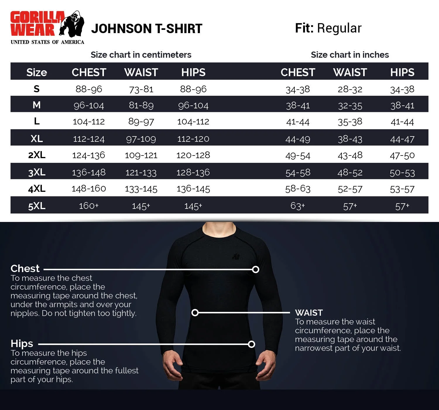 Gorilla Wear - Johnson T-shirt - Black - Image 8